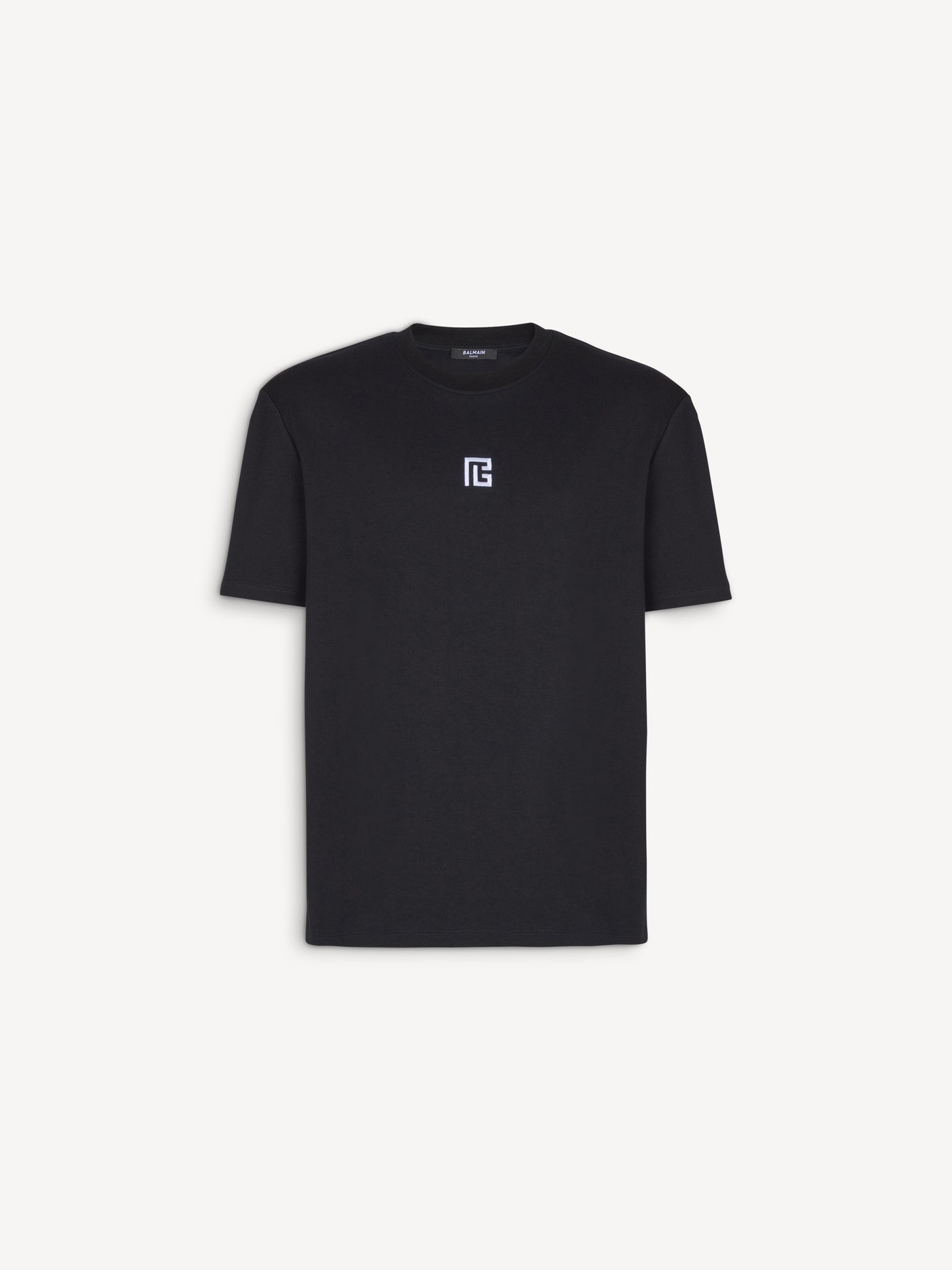 T-shirt with embroidered logo
