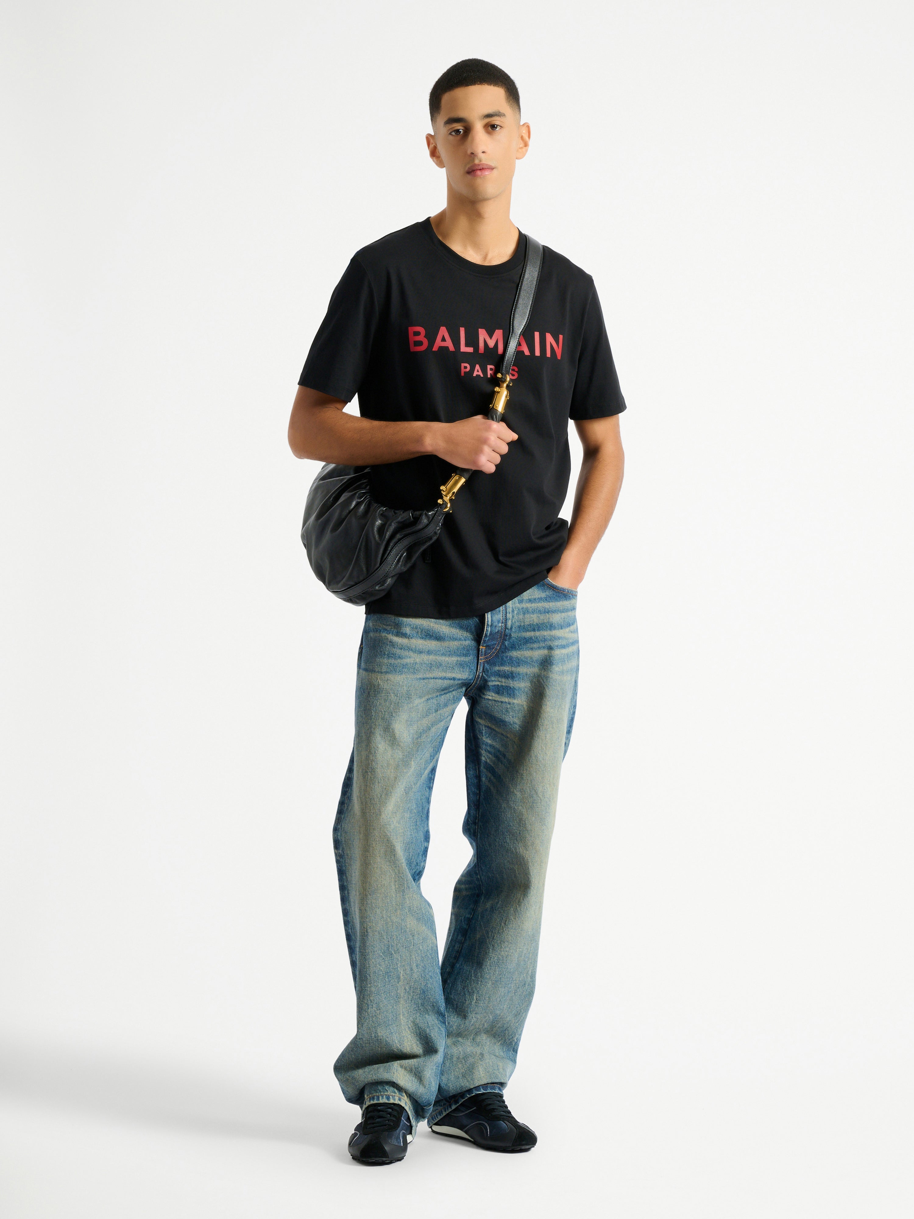Printed Balmain Paris T-shirt multicolor - Men | BALMAIN