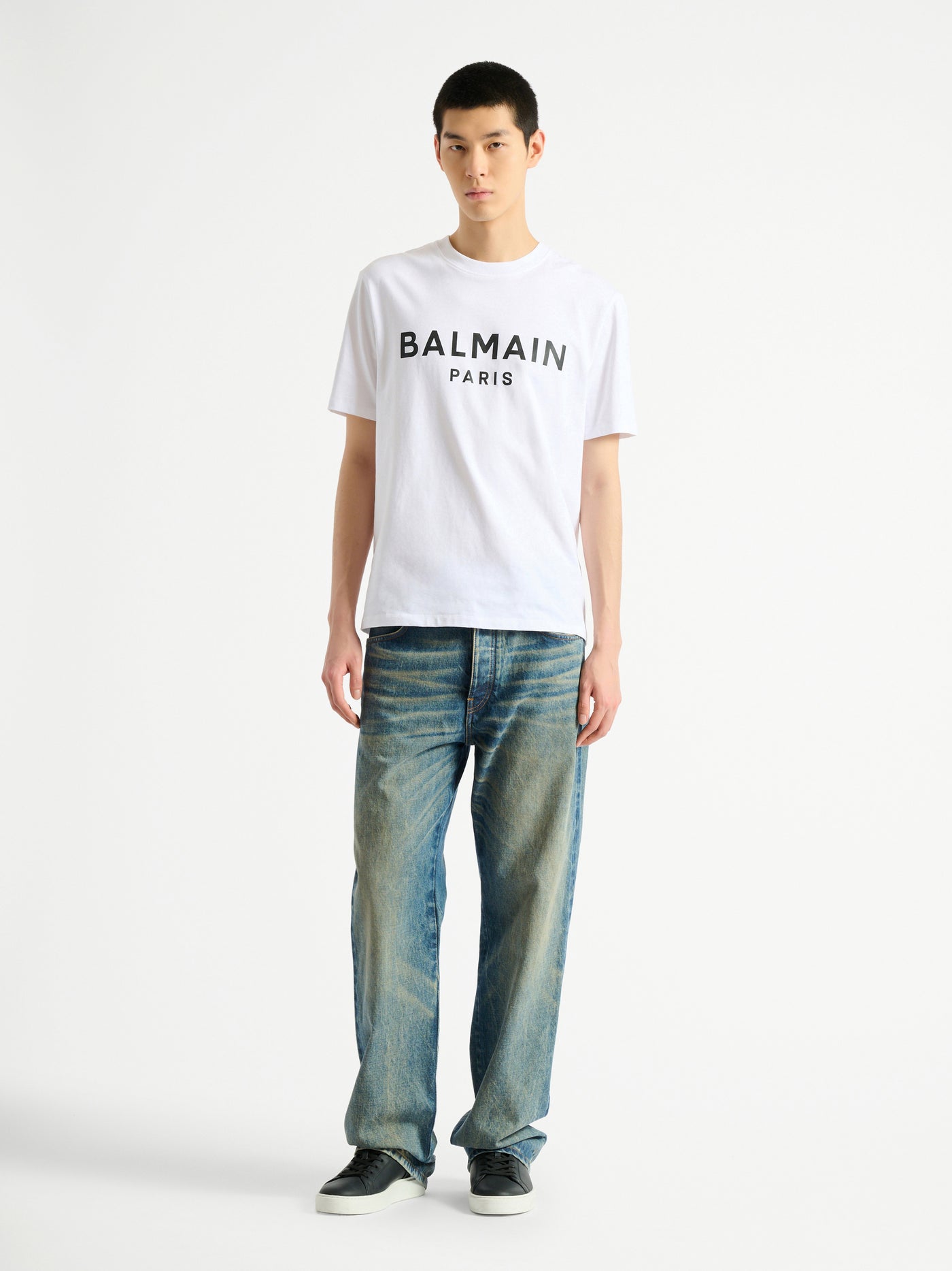 Printed Balmain Paris T-shirt