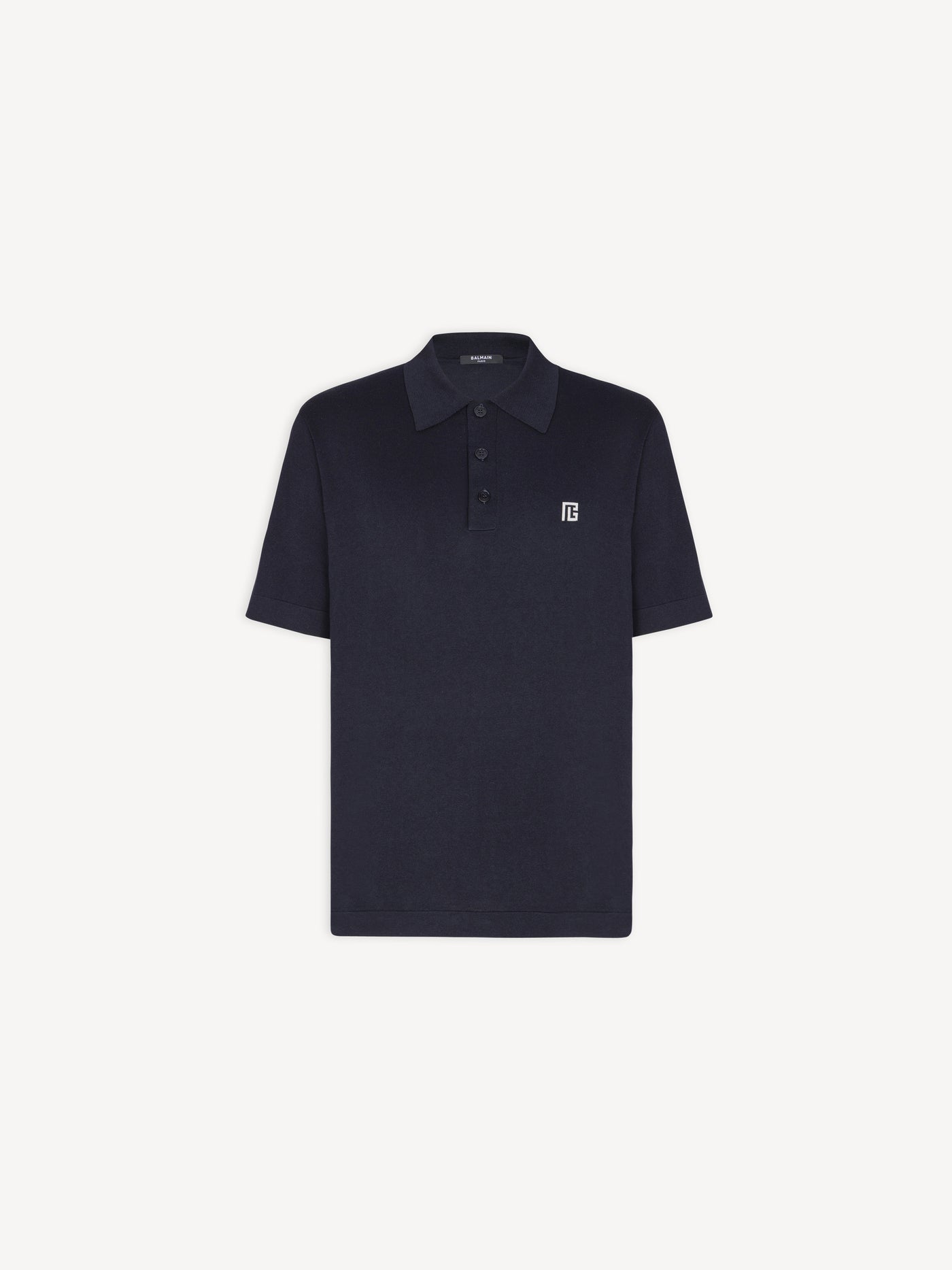 Embroidered cotton polo