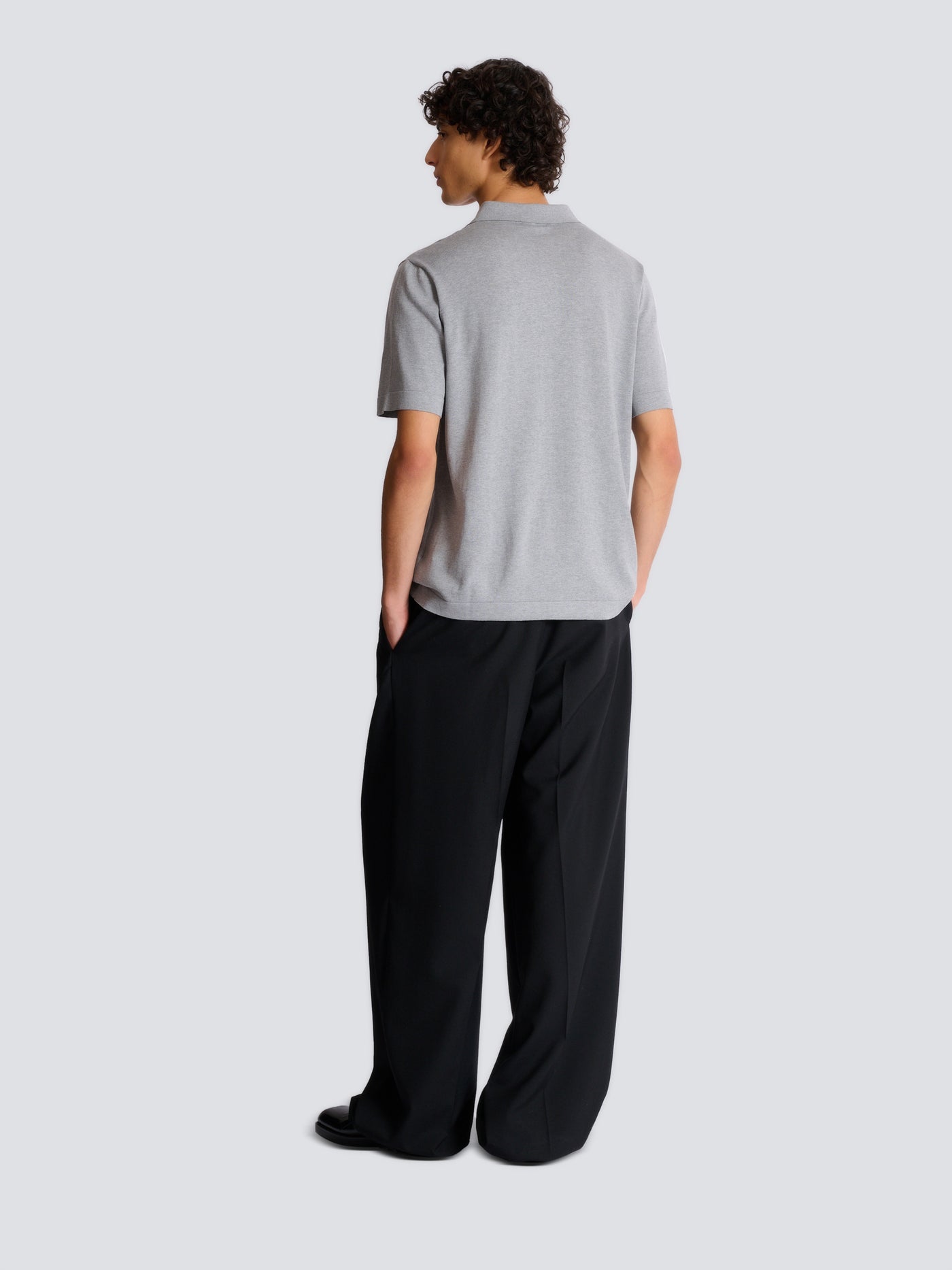 Embroidered cotton polo