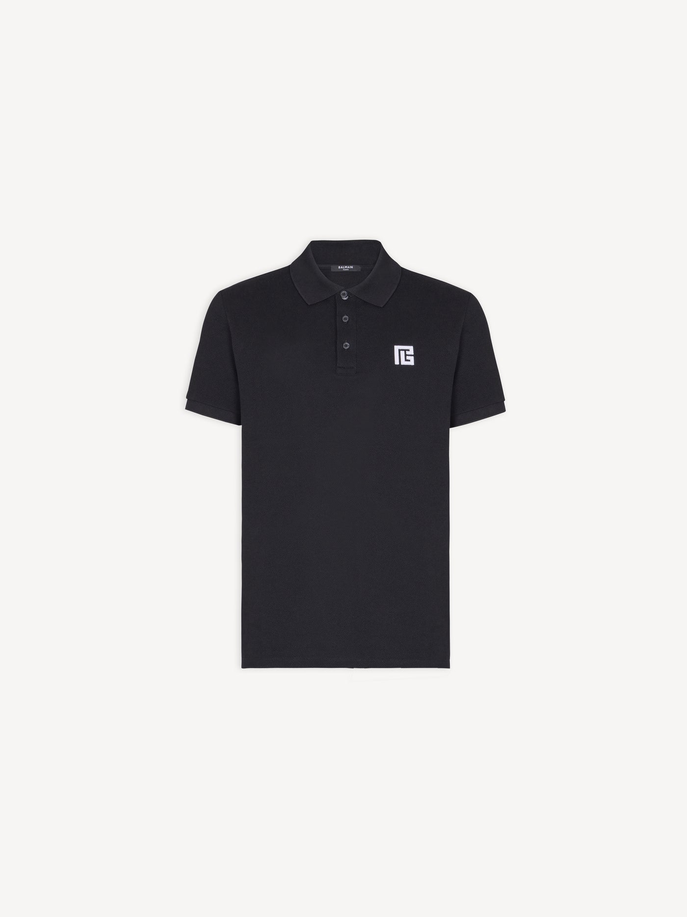 Embroidered cotton polo