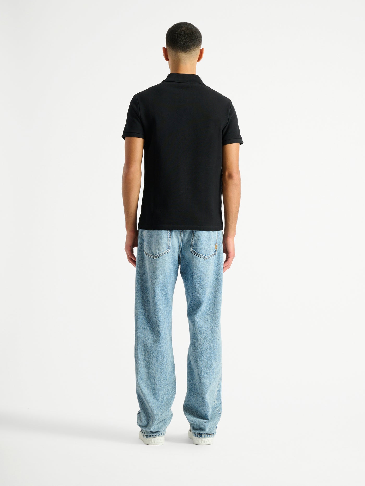 Embroidered cotton polo