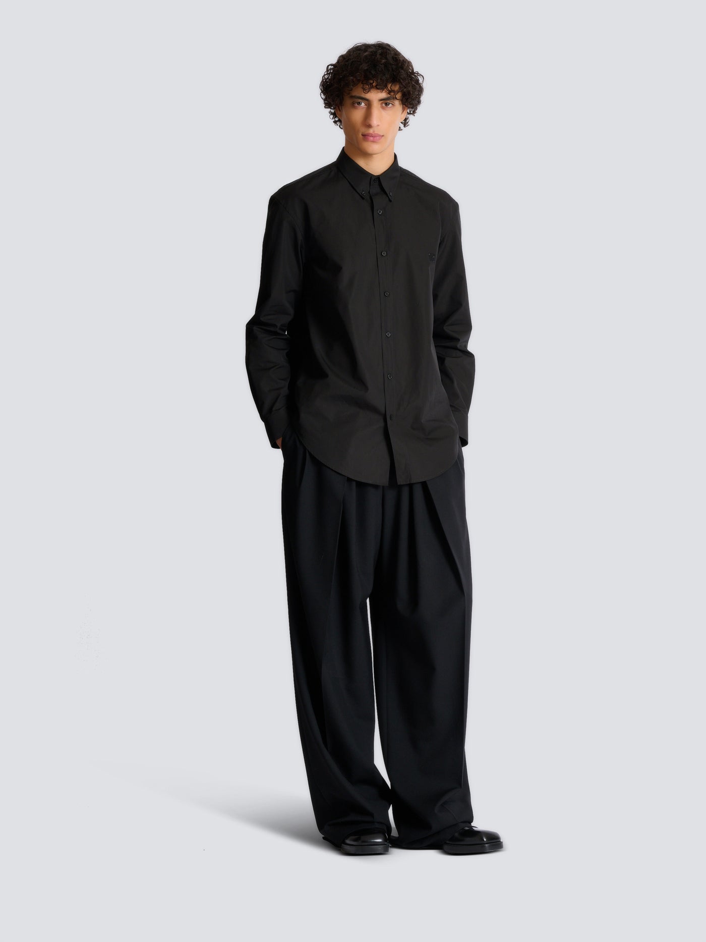 Cotton poplin shirt