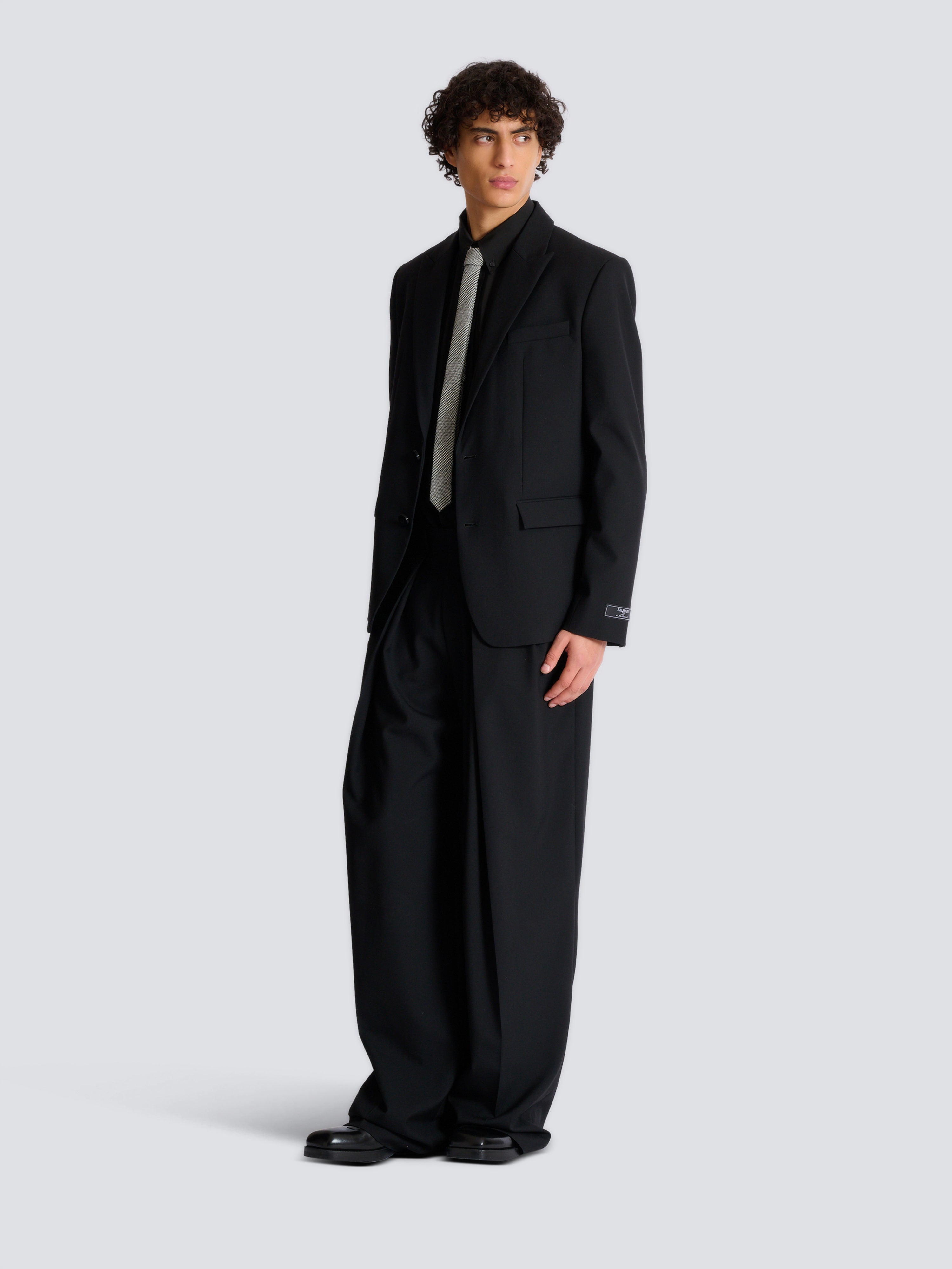 Cotton poplin shirt Black - Men I Balmain