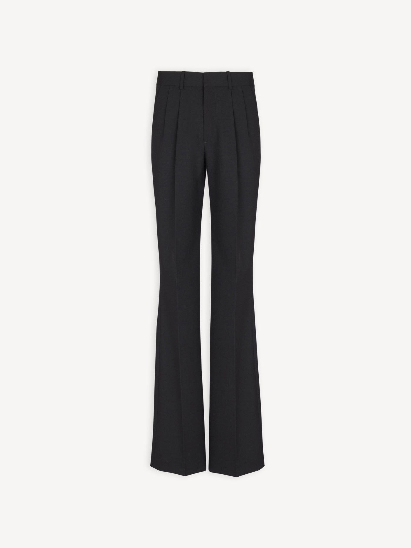 Wool straight-leg trousers