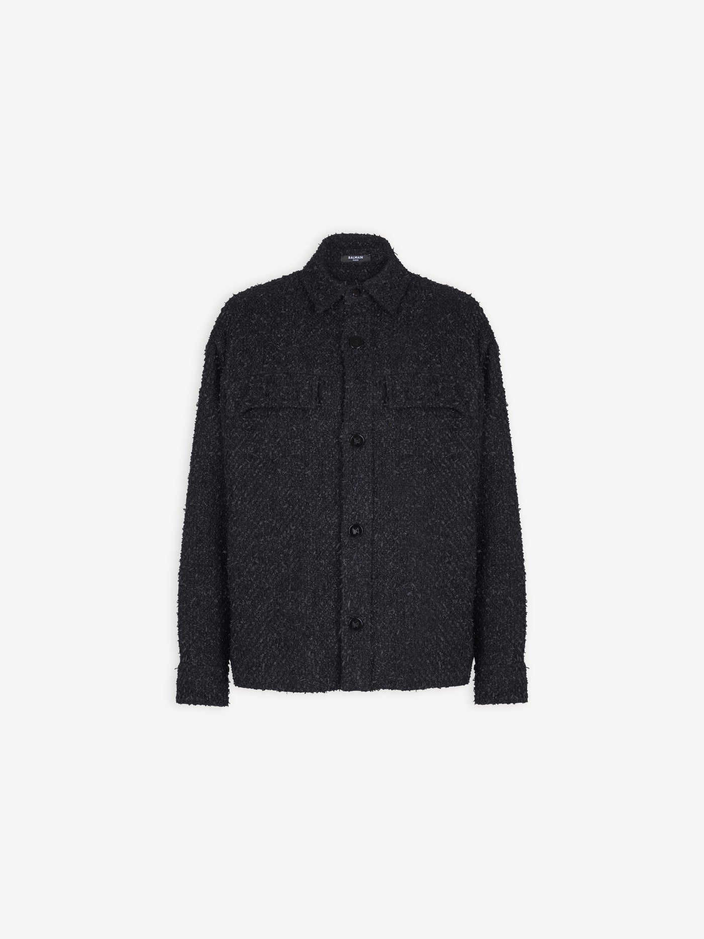 Monogram tweed overshirt