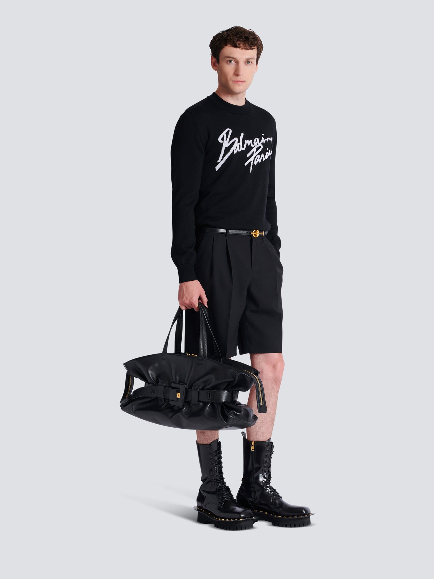 Large calfskin Anthem Zip bag