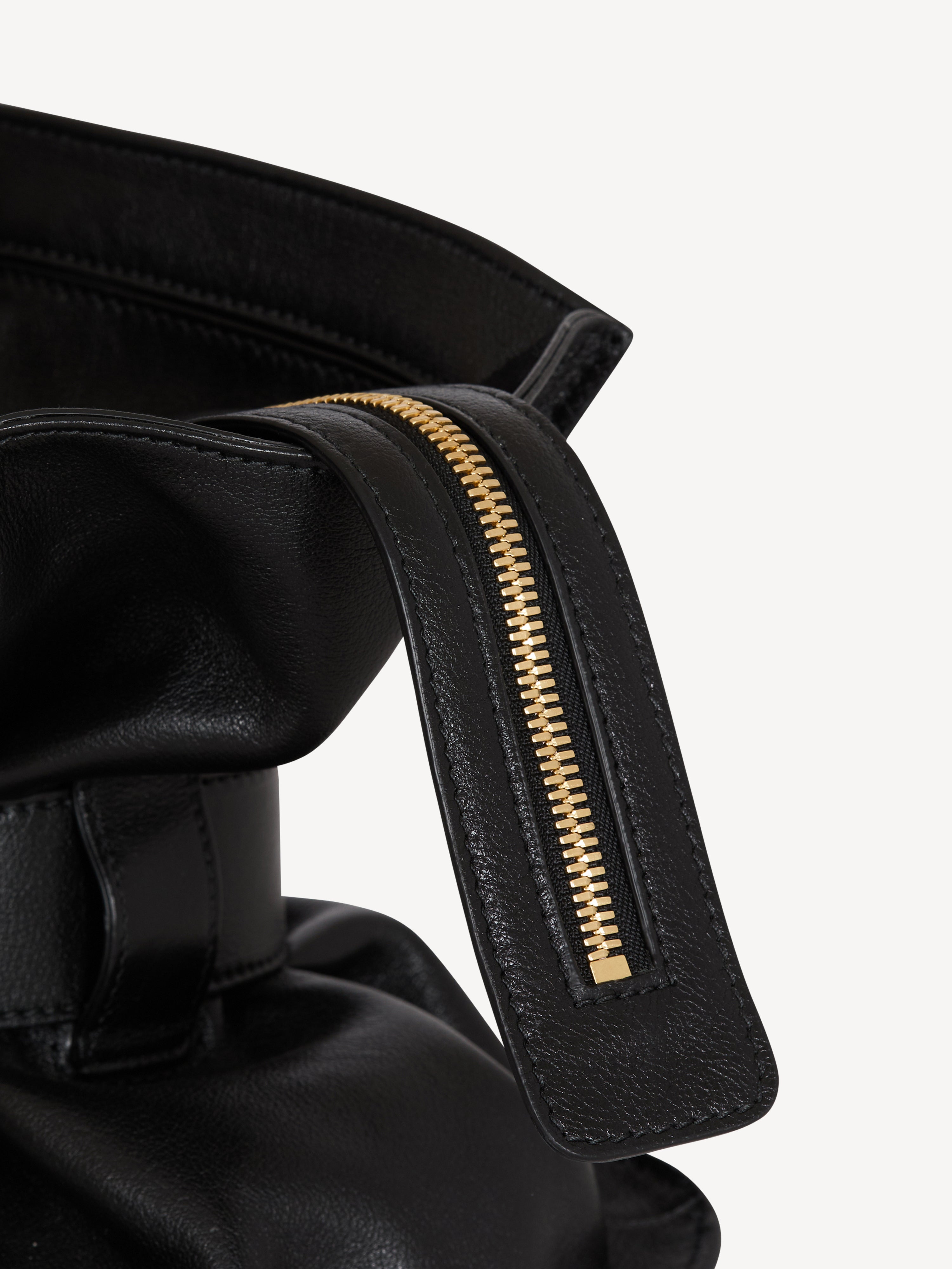 Large calfskin Anthem Zip bag Black - Men I Balmain