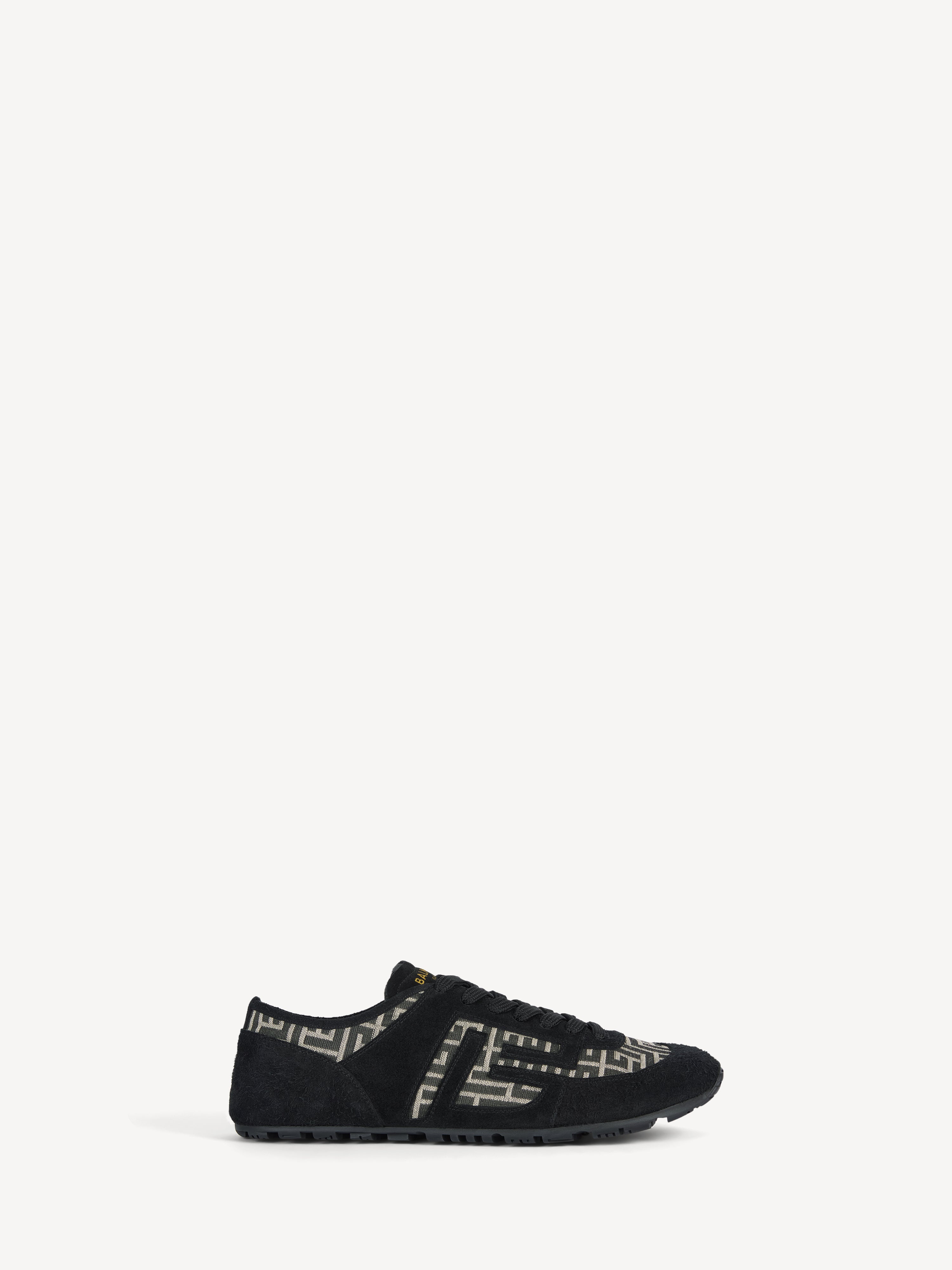 Racer 45 monogram jacquard trainers Black - Men I Balmain