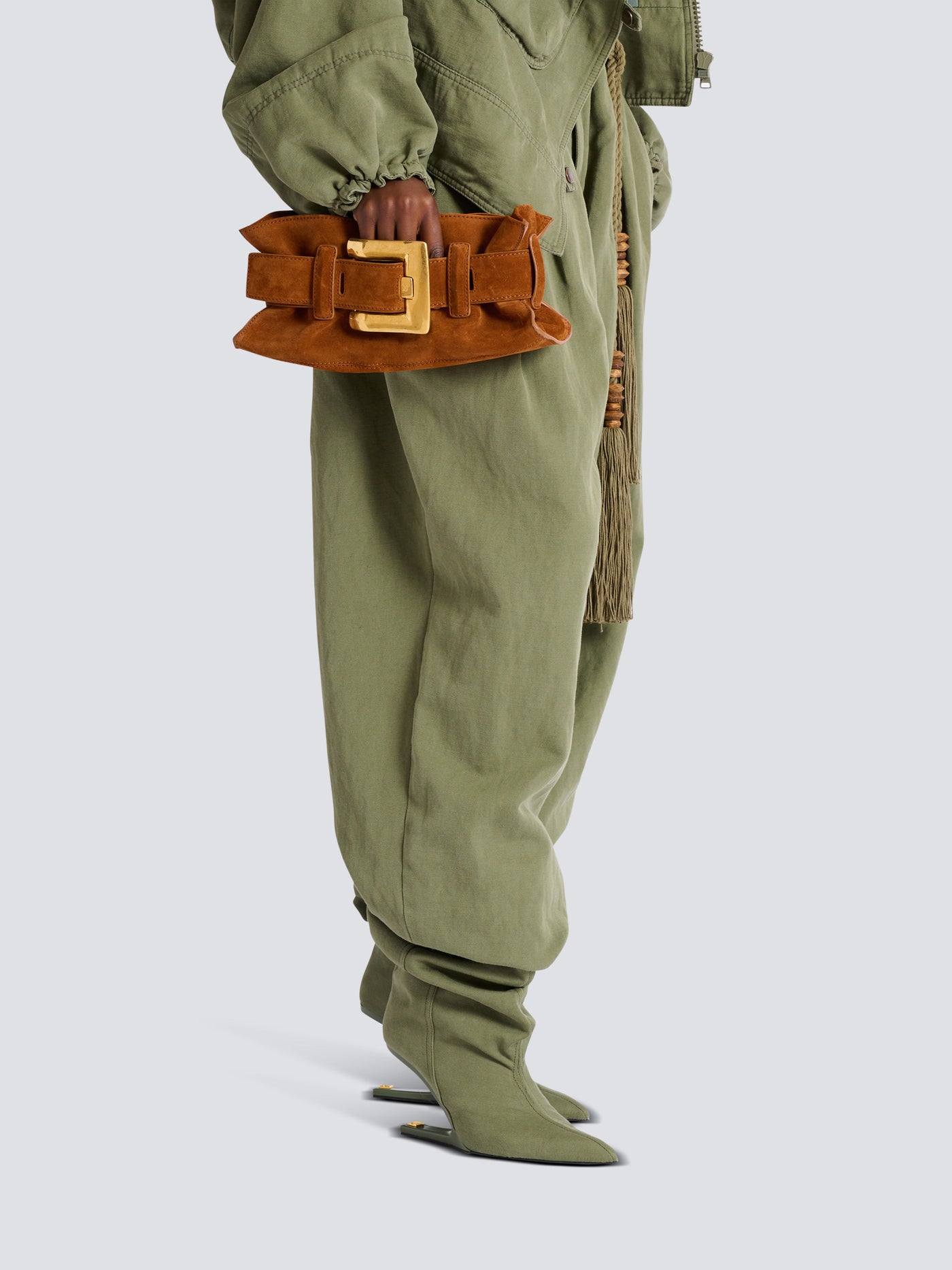 Anthem Mini suede leather bag