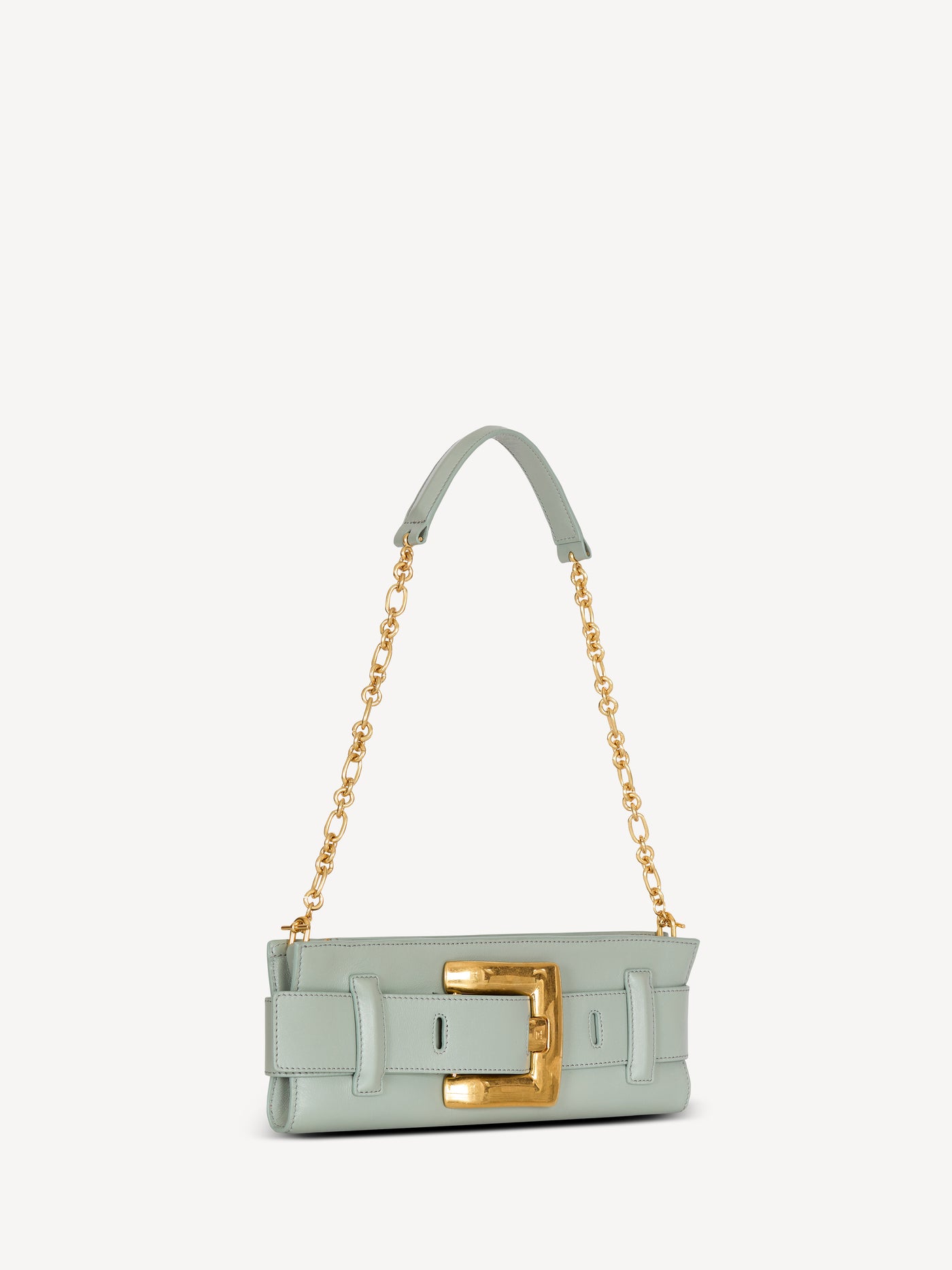 Anthem calfskin leather clutch