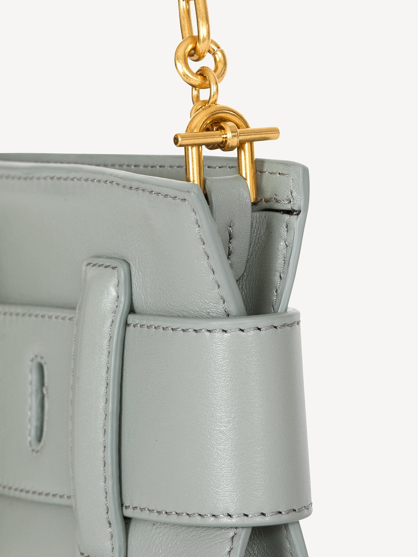 Anthem calfskin leather clutch