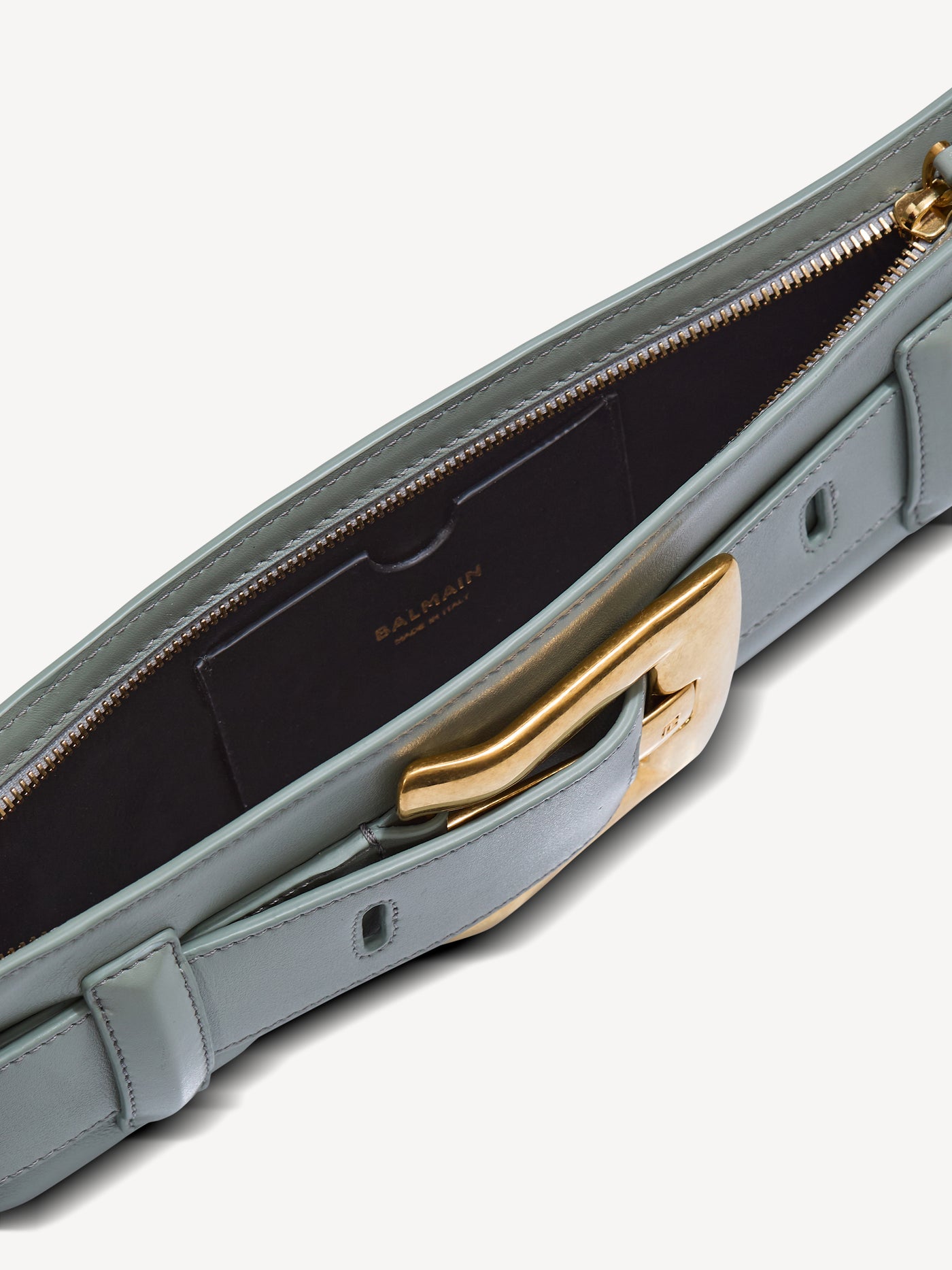 Anthem calfskin leather clutch