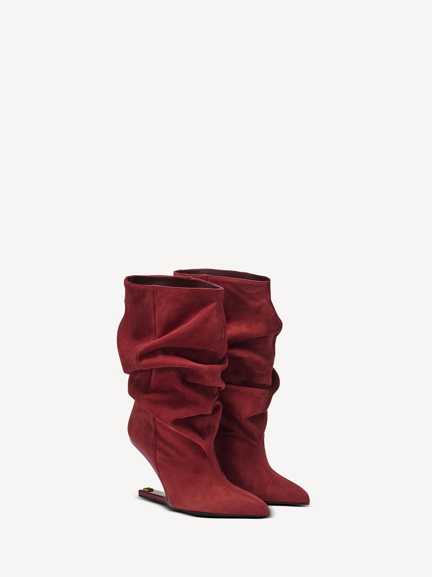 No Wedge suede ankle boots