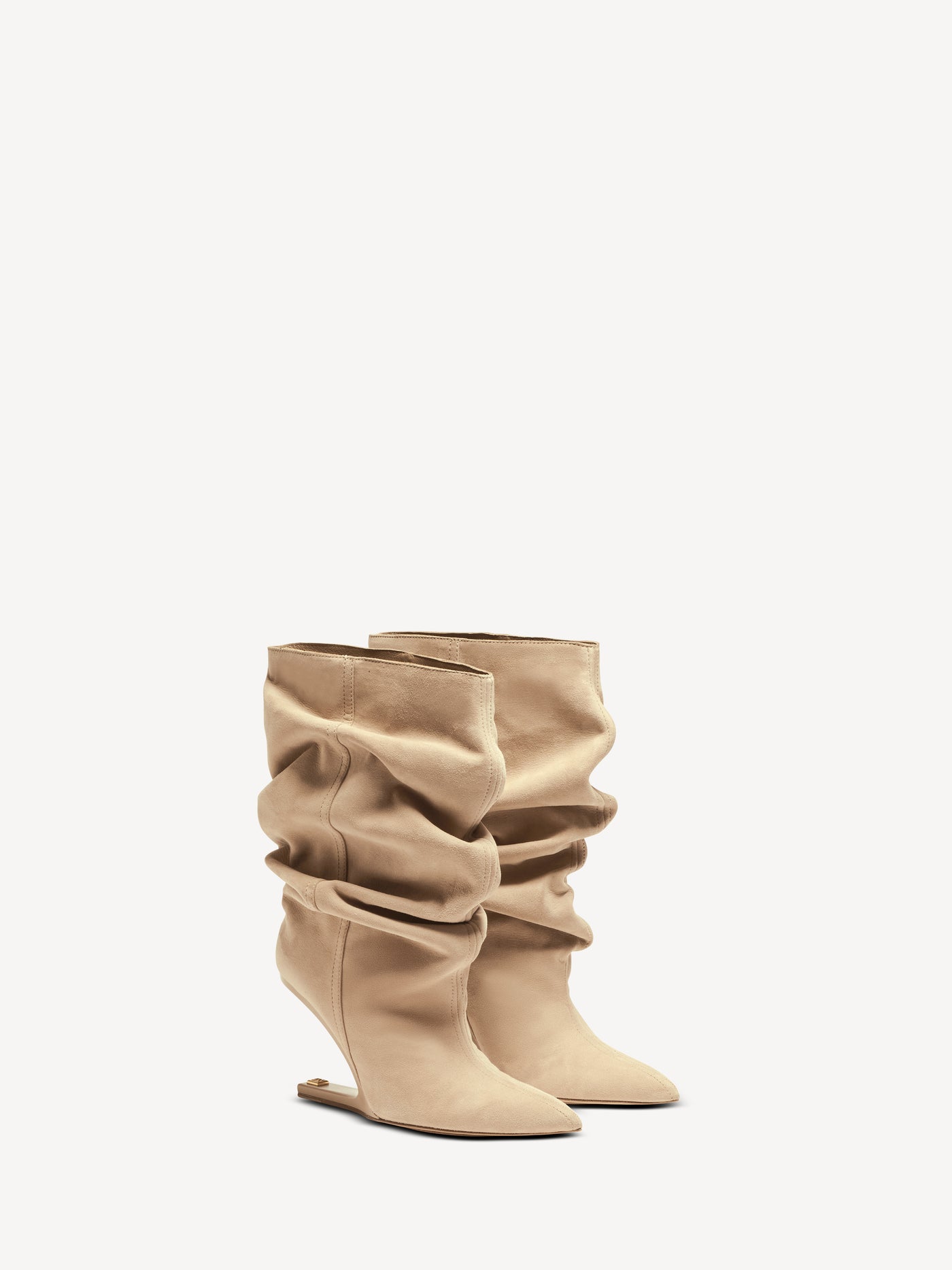 No Wedge suede ankle boots