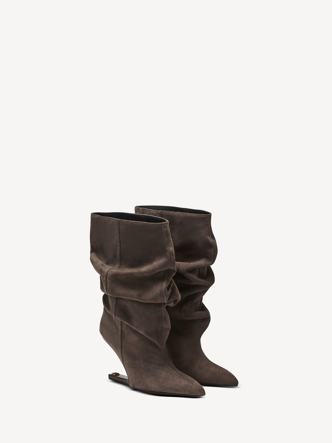 No Wedge suede ankle boots