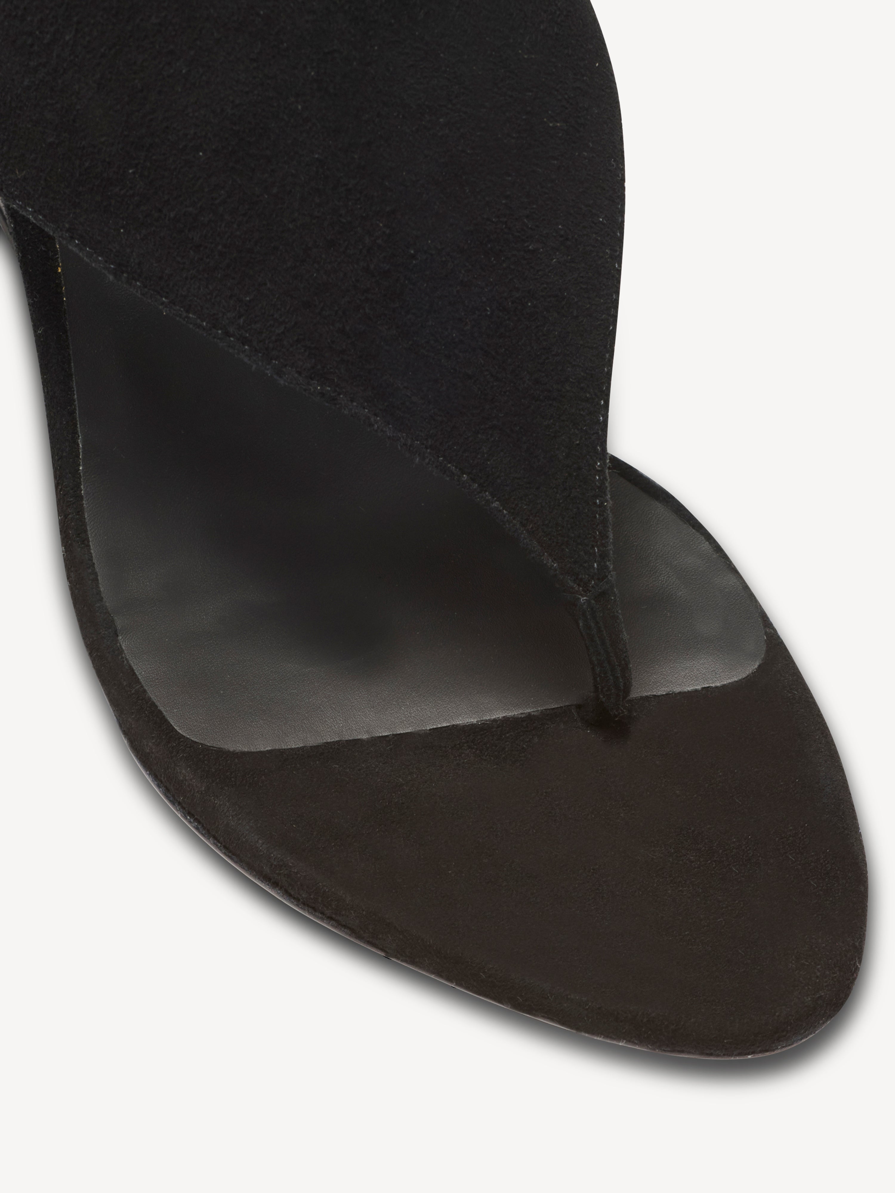 新品BALMAIN B-IT サンダル ブラック 38/39 No Wedge suede sandals Black - Women I Balmain