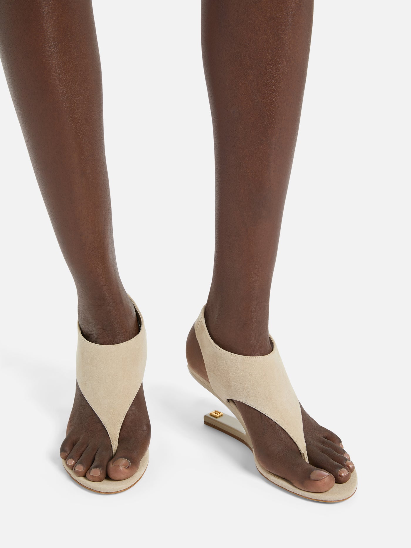 No Wedge suede sandals