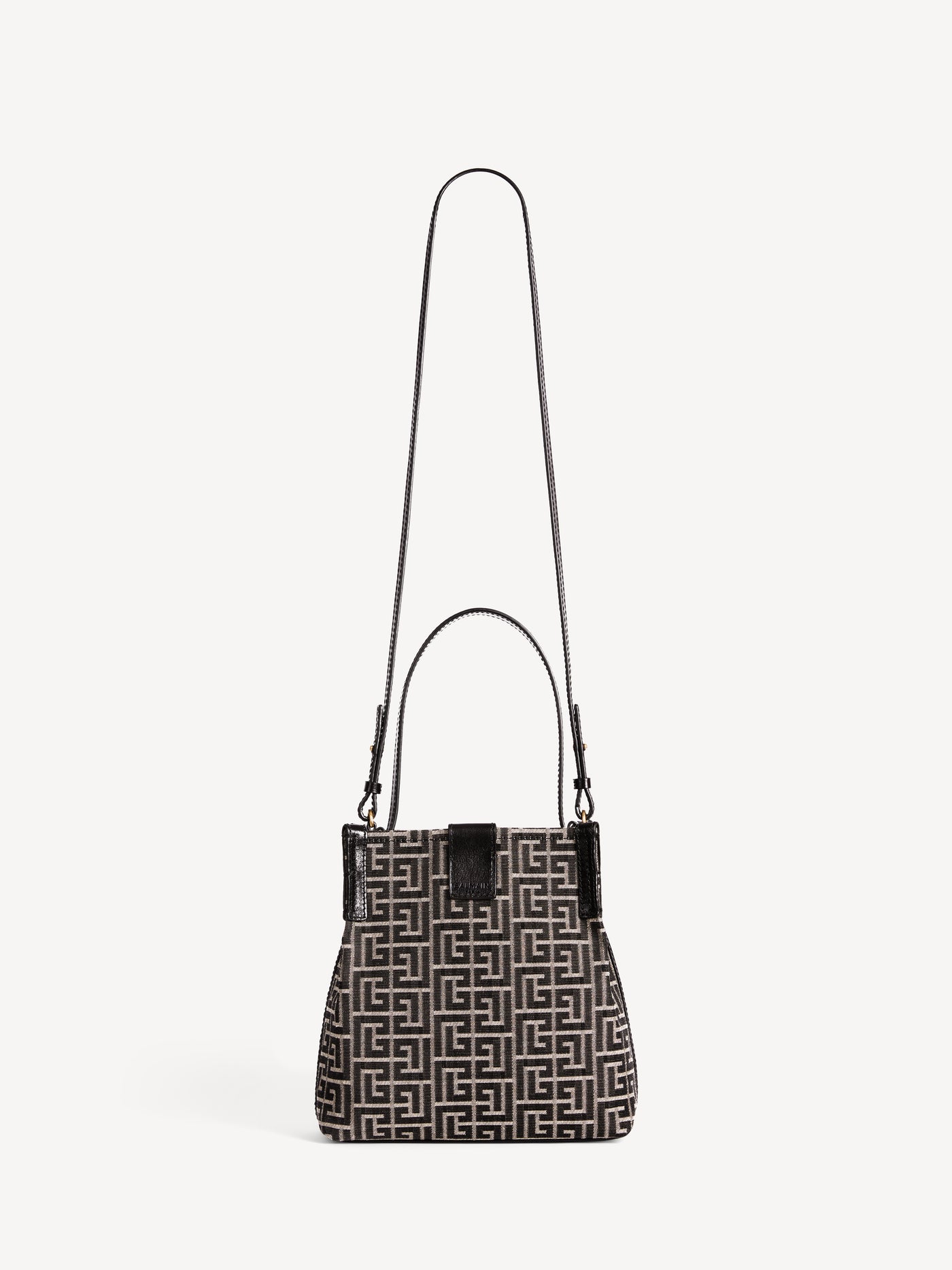 Release Bucket bag in jacquard and calfskin