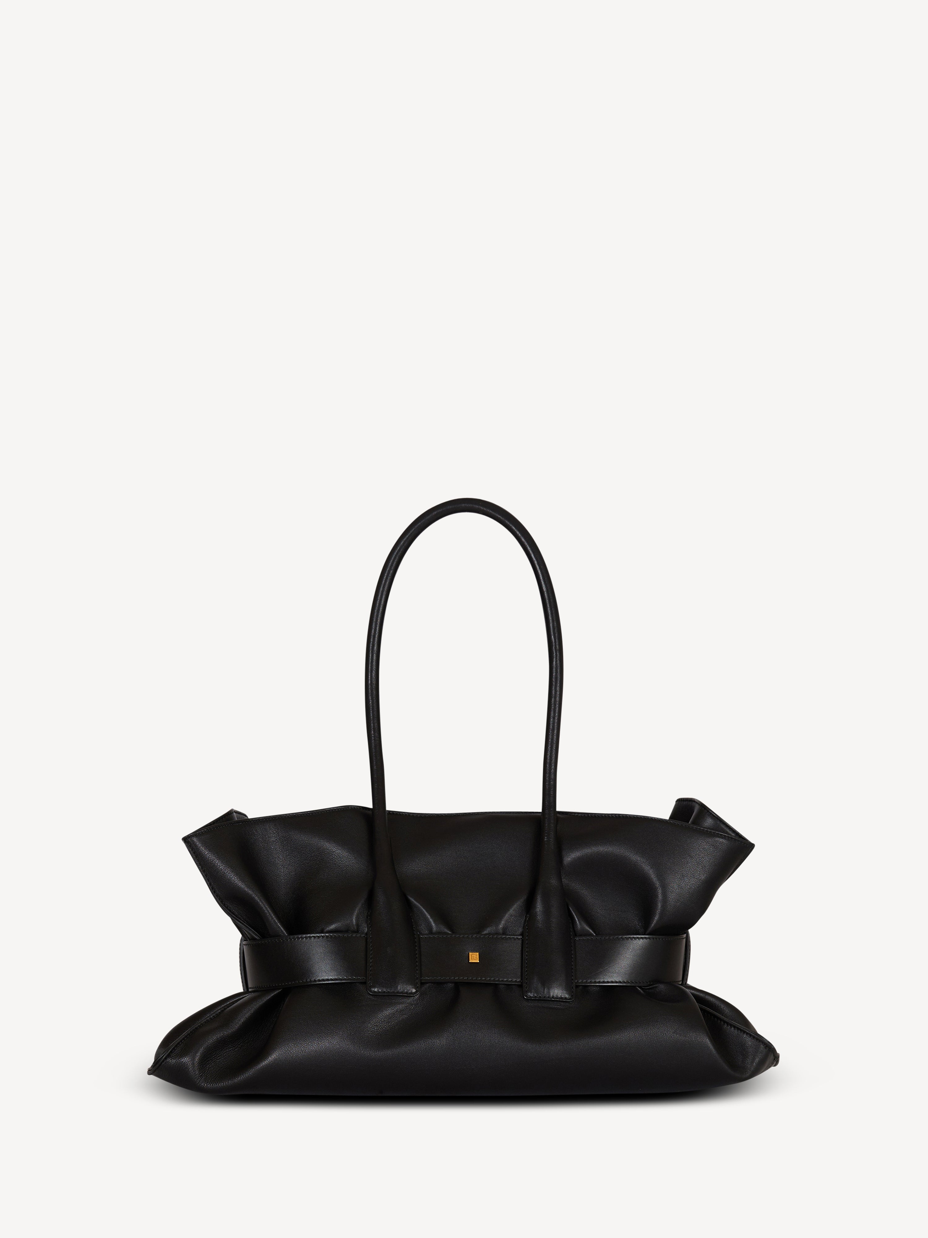 Large calfskin Anthem bag Black - Women I Balmain