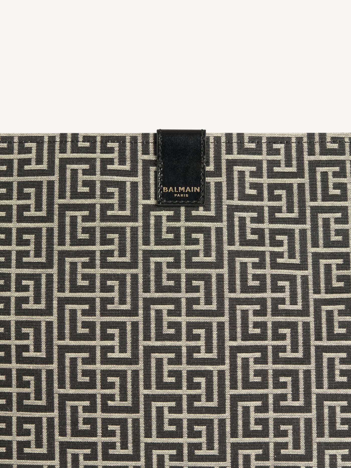 Medium Release Shopper bag in monogram jacquard and calfskin leather