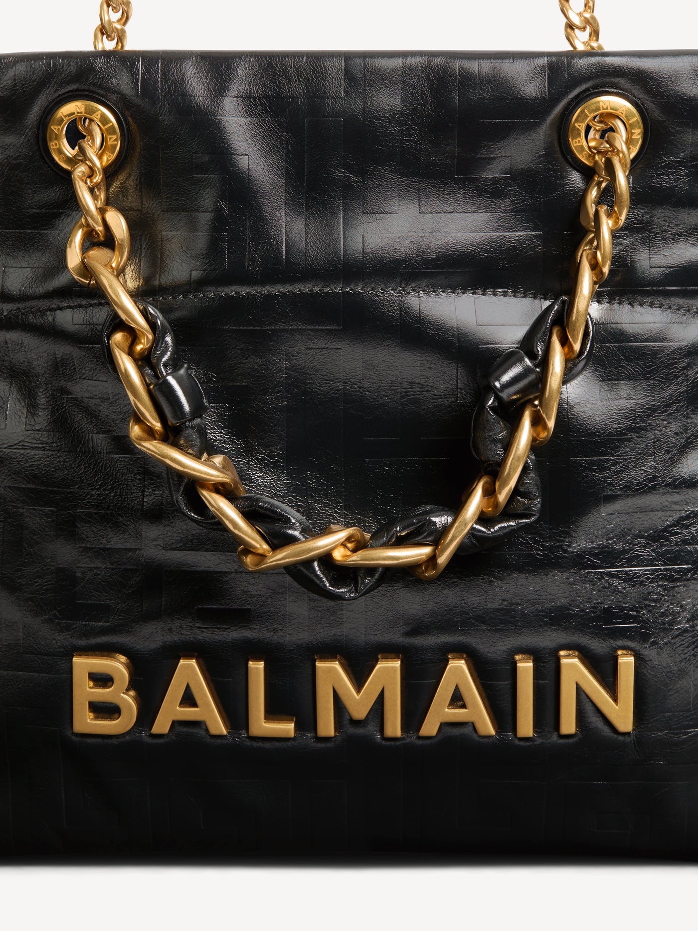 1945 Soft crackled leather tote bag