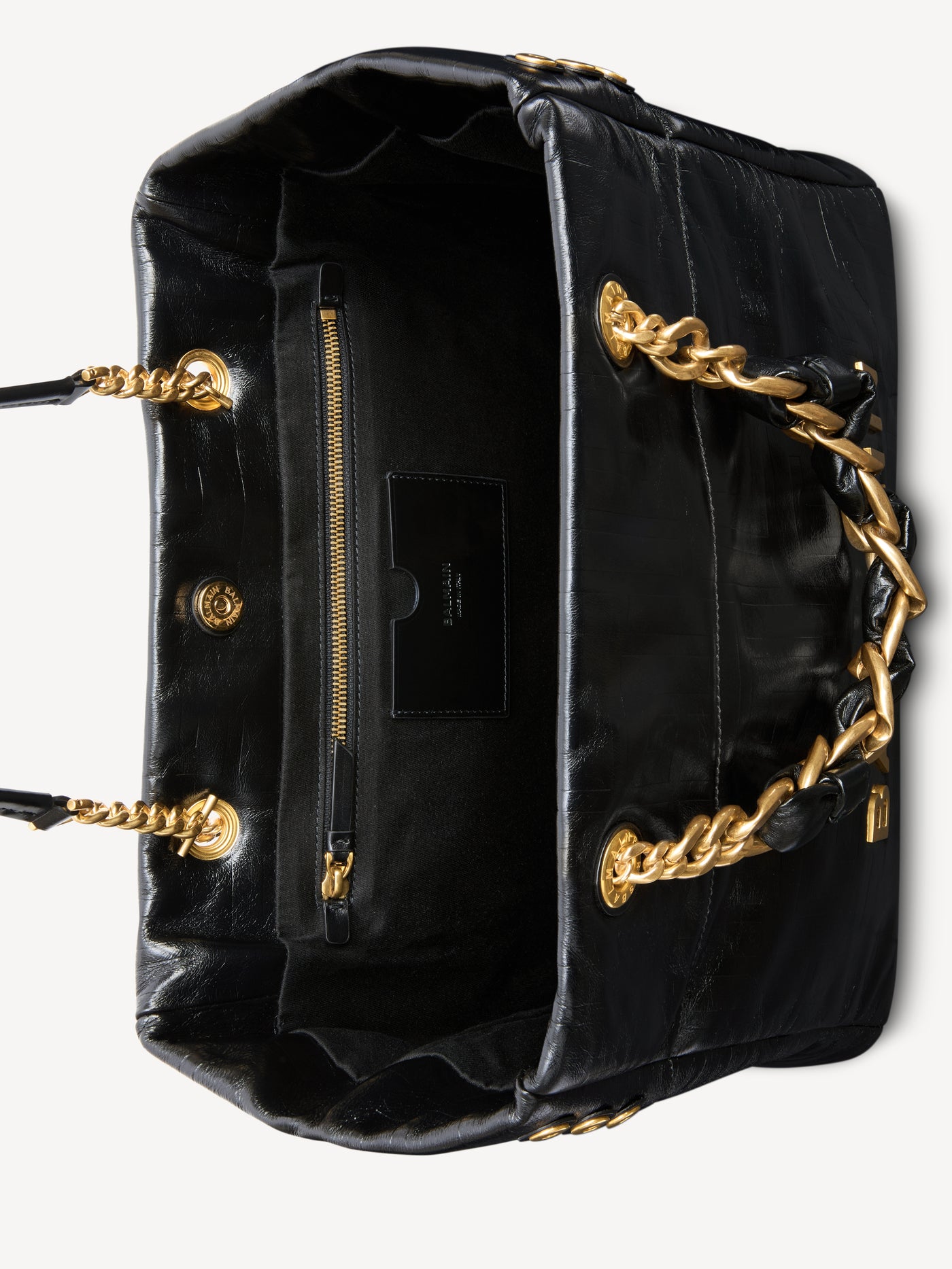 1945 Soft crackled leather tote bag