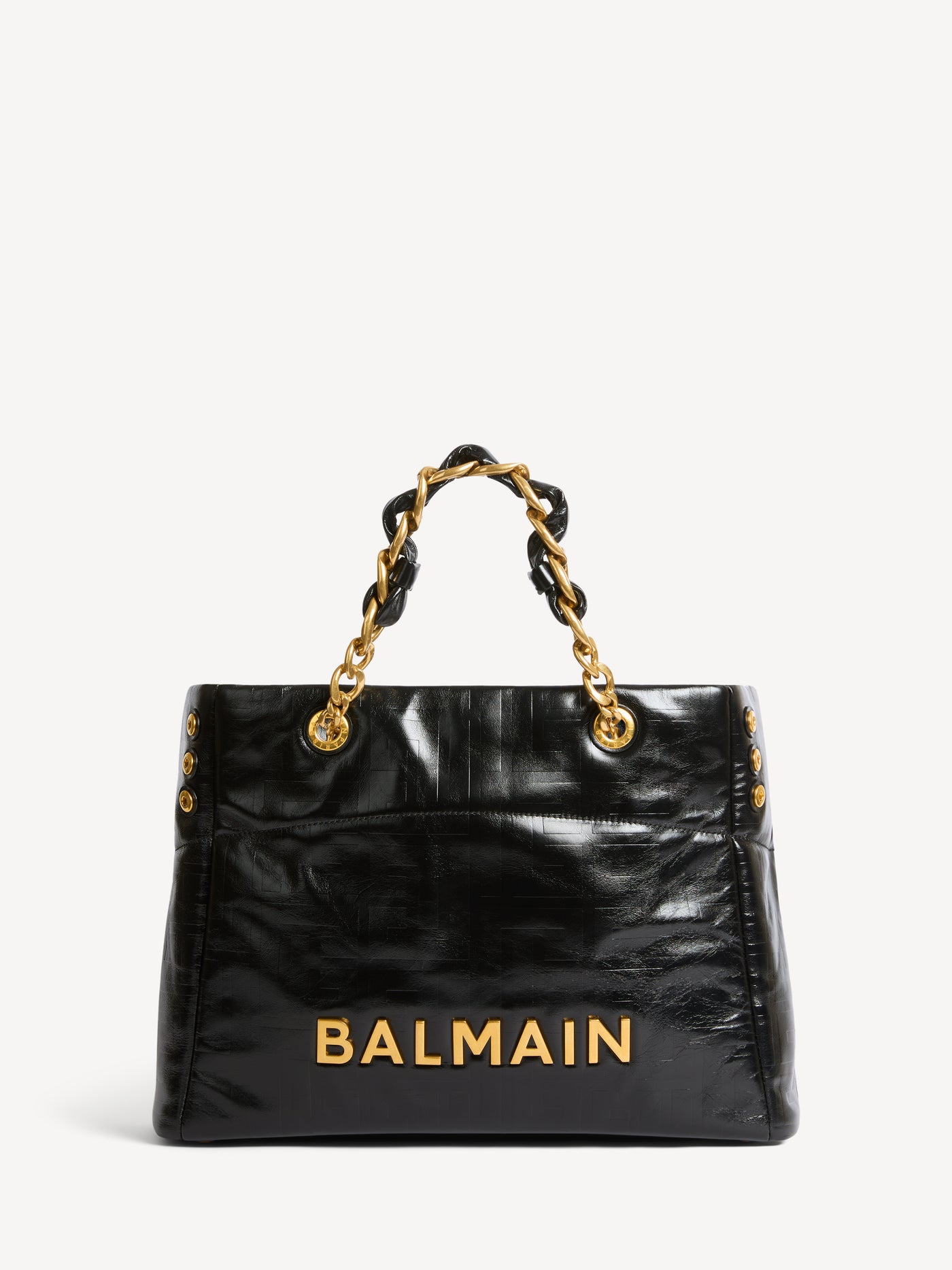 1945 Soft crackled leather tote bag