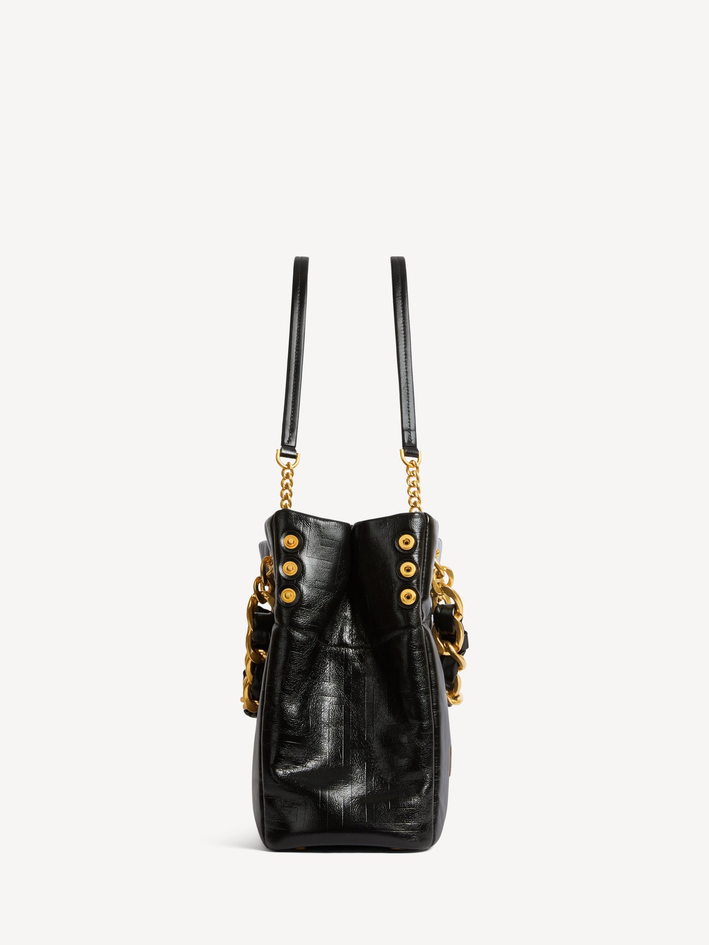 1945 Soft crackled leather tote bag