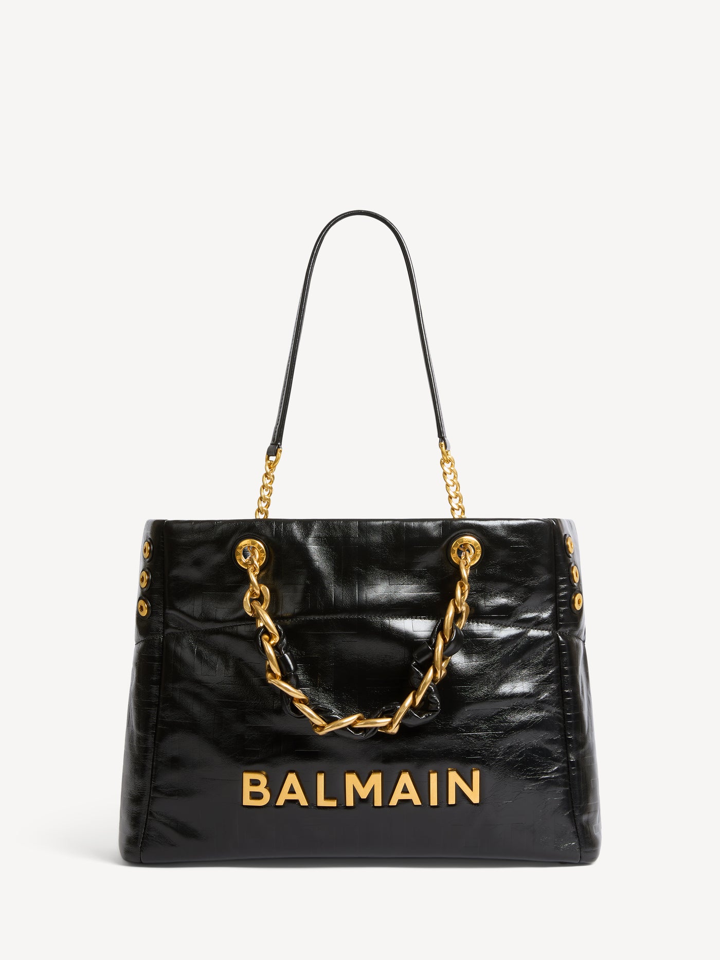 1945 Soft crackled leather tote bag