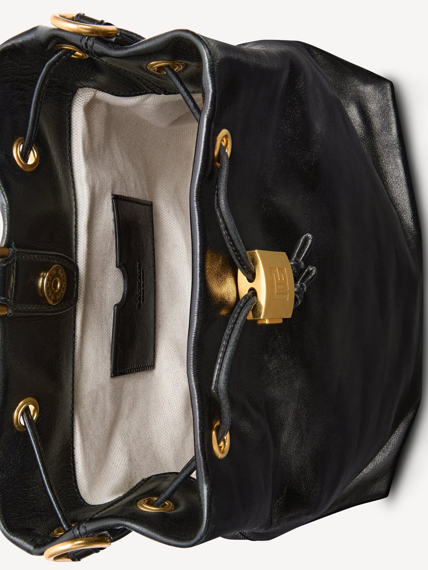 Pulse calfskin leather backpack Black