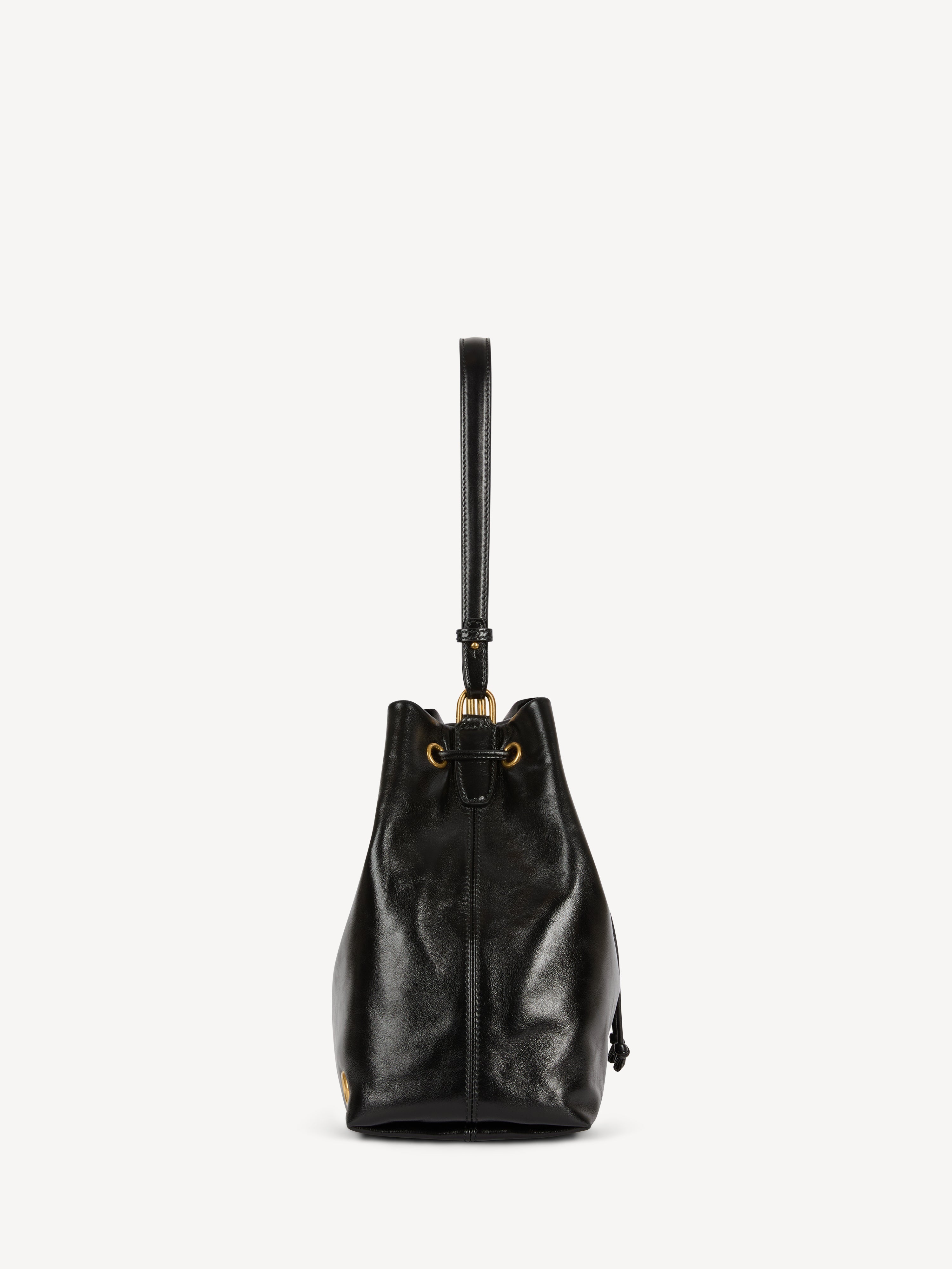 Pulse calfskin leather backpack Black - Women I Balmain