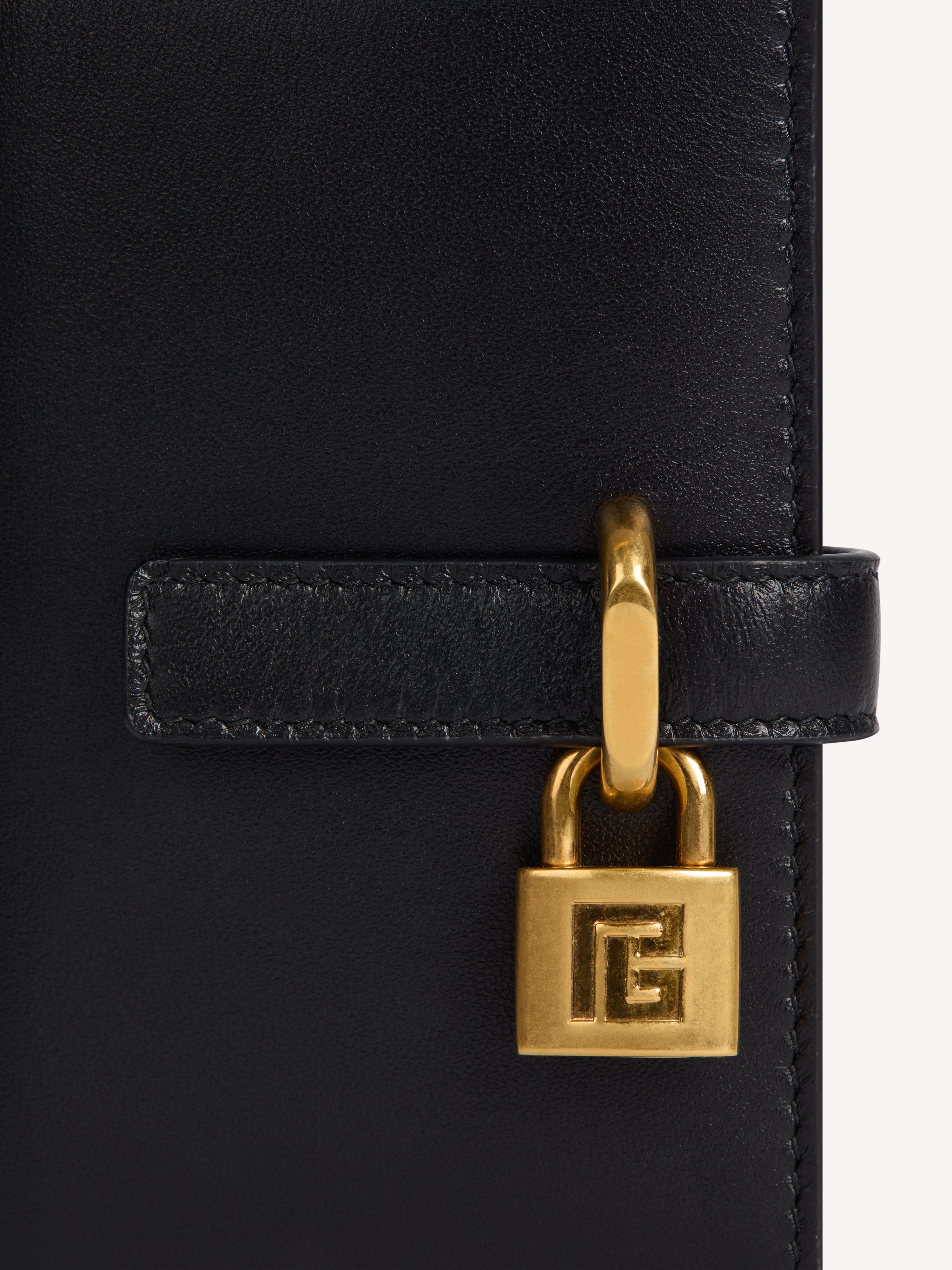 Pulse leather purse Black - Women I Balmain