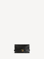 Shuffle calfskin wallet with chain