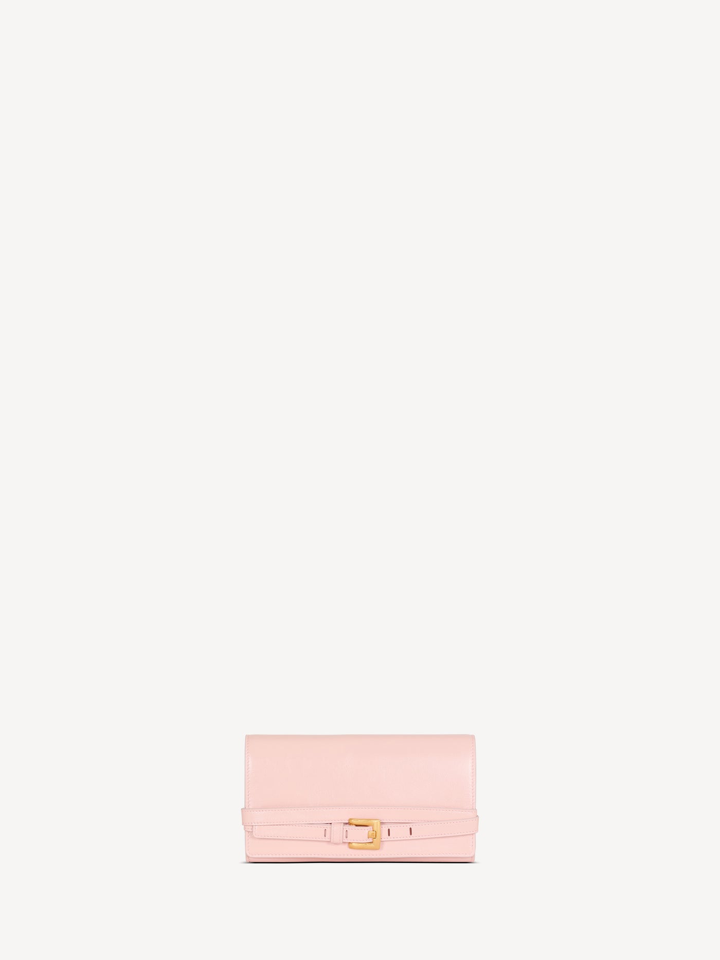 Smooth leather Shuffle wallet with chain strap