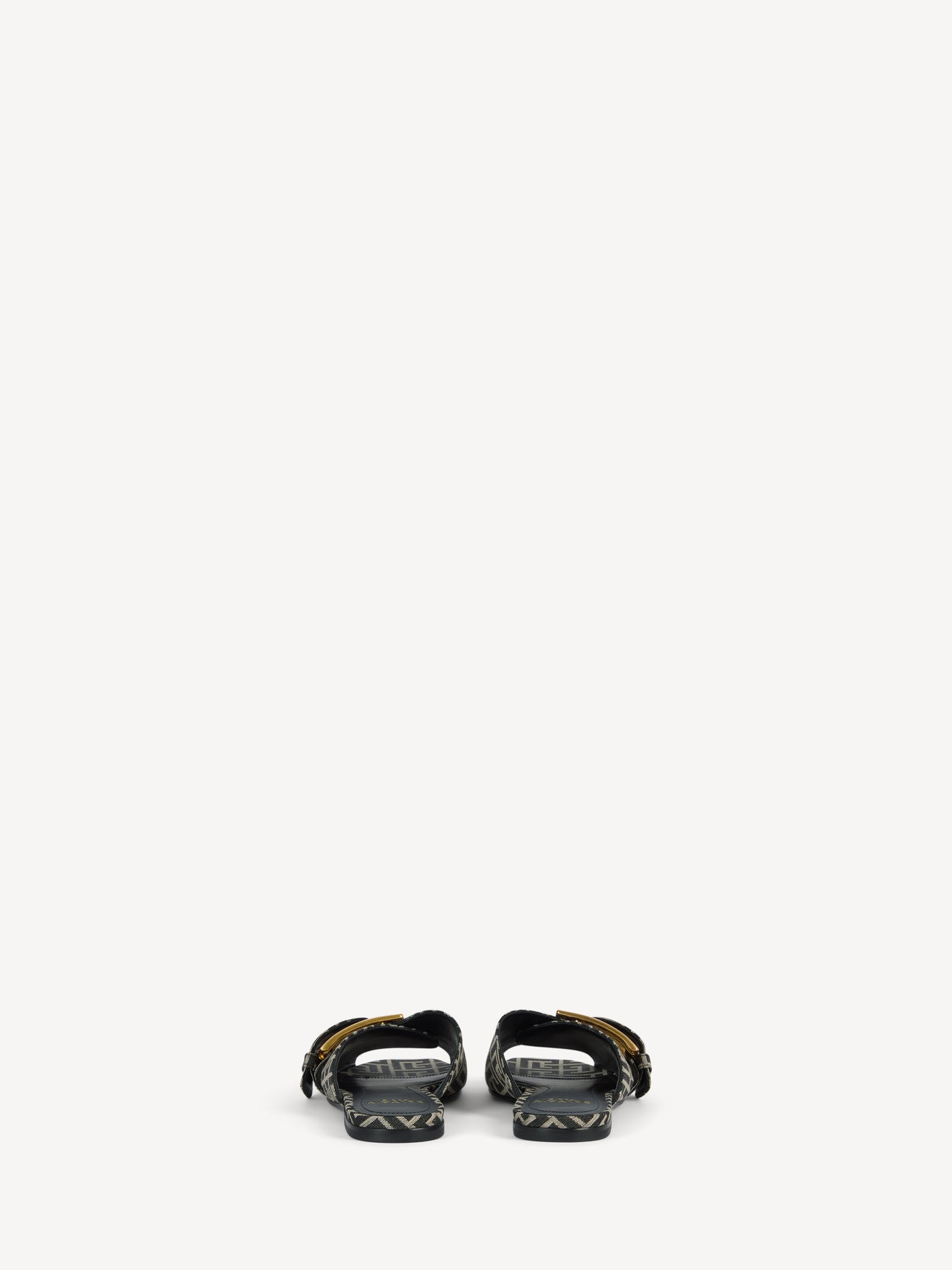 Flat monogram jacquard Anthem sandals