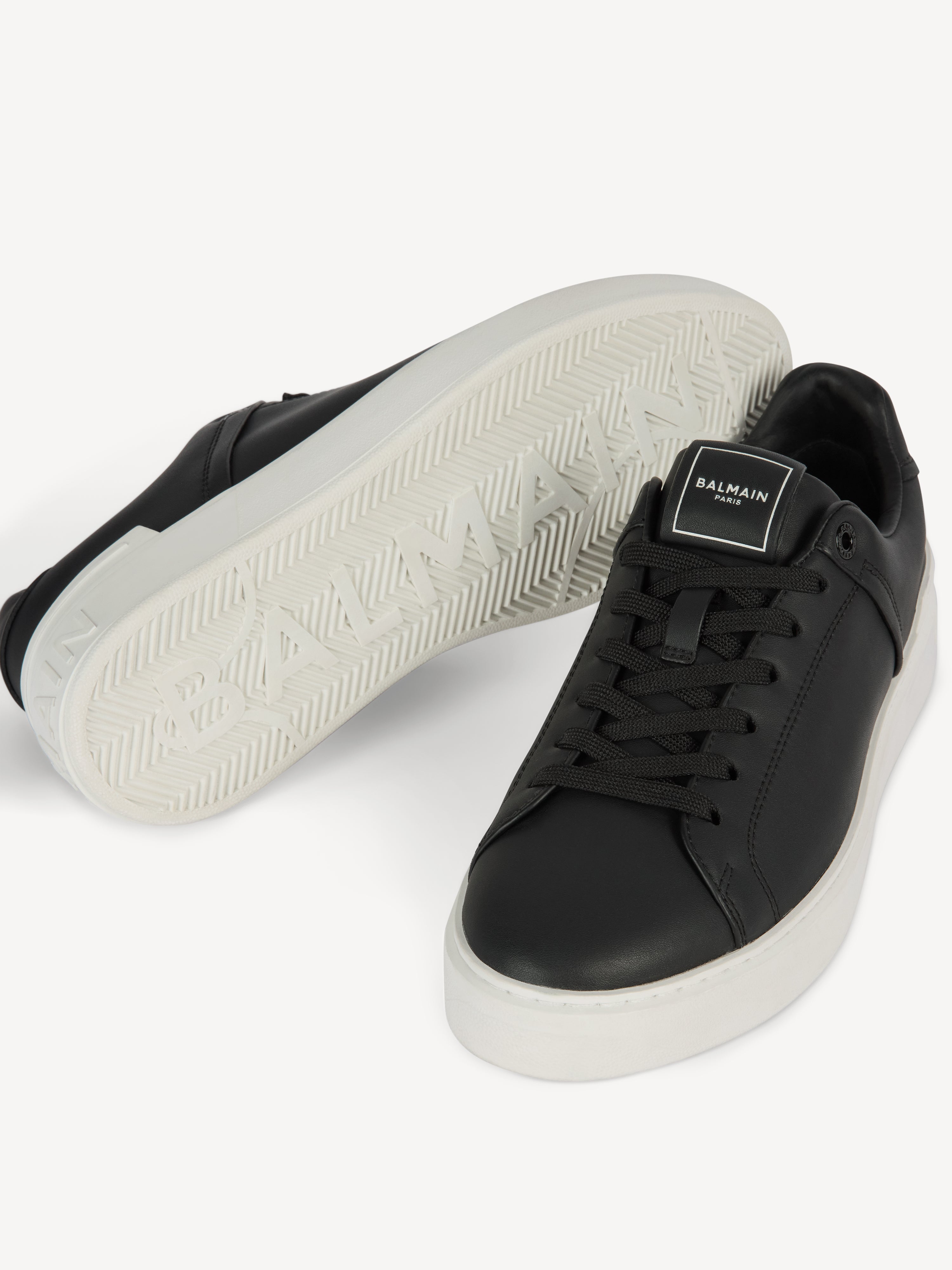 Balmain B-Court sneakers　41 B-Court trainers in calfskin Black - Women I Balmain