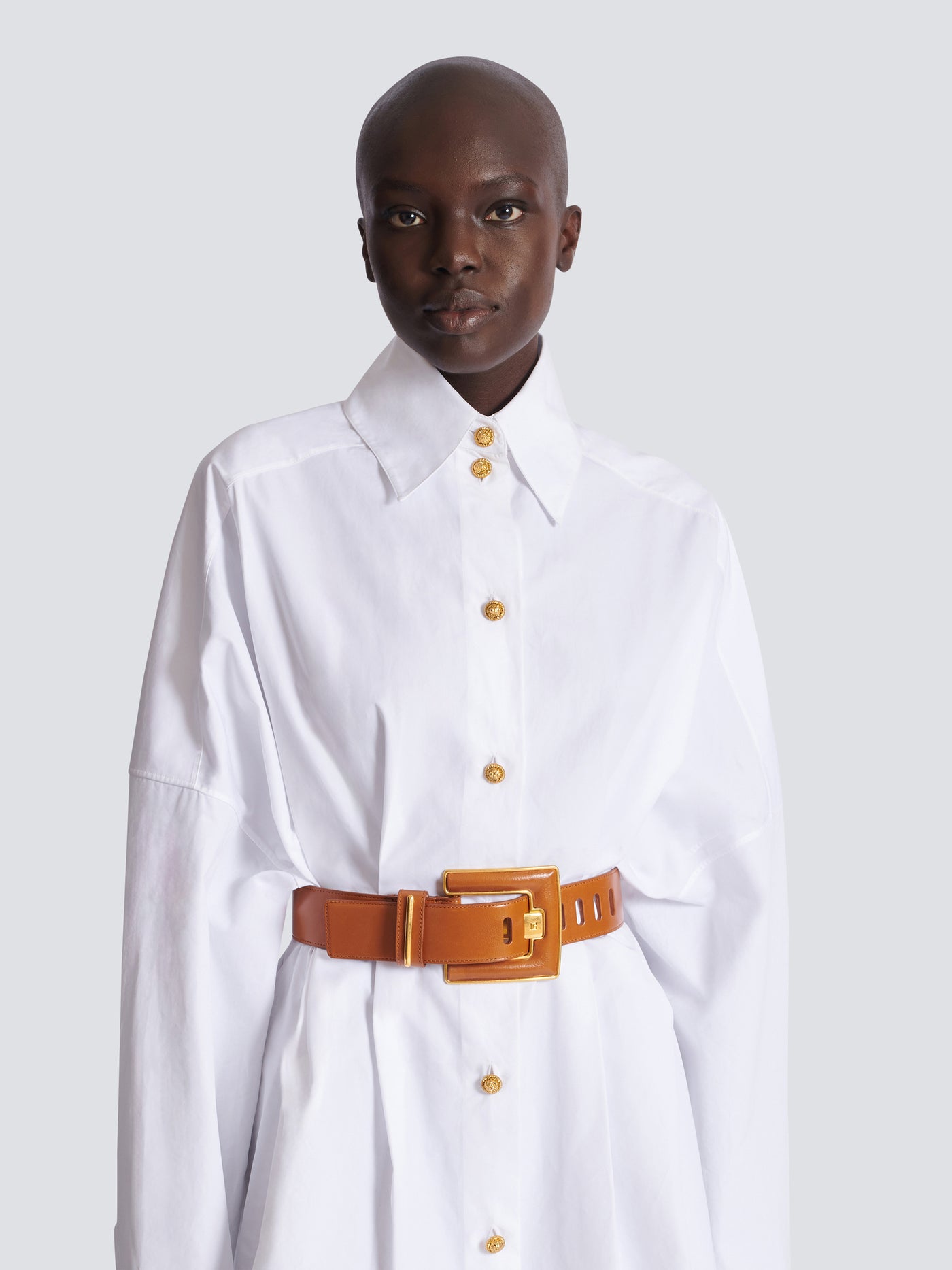 Anthem calfskin leather belt