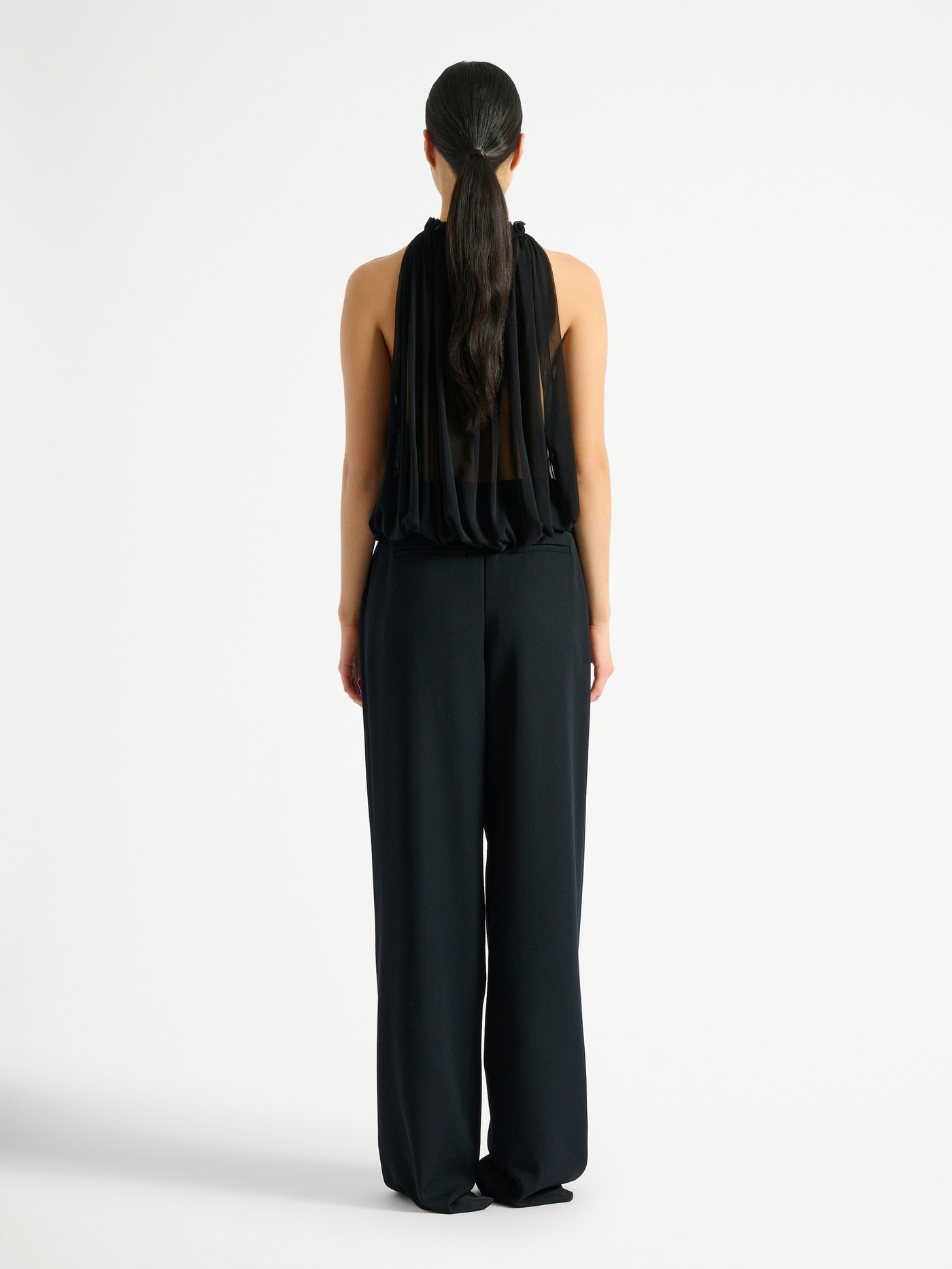Sleeveless muslin top
