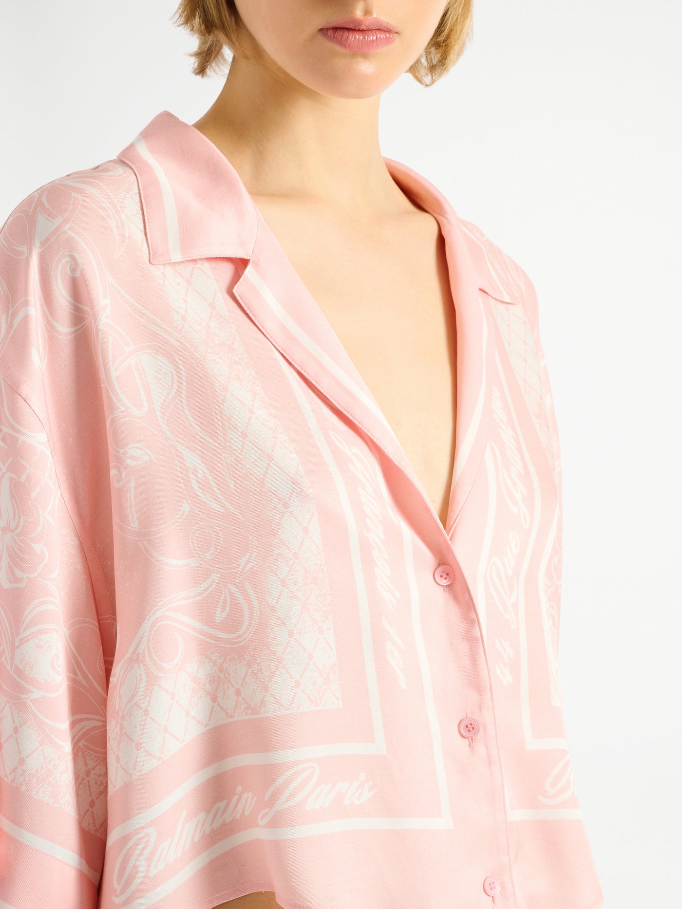 Printed Foulard pyjama shirt