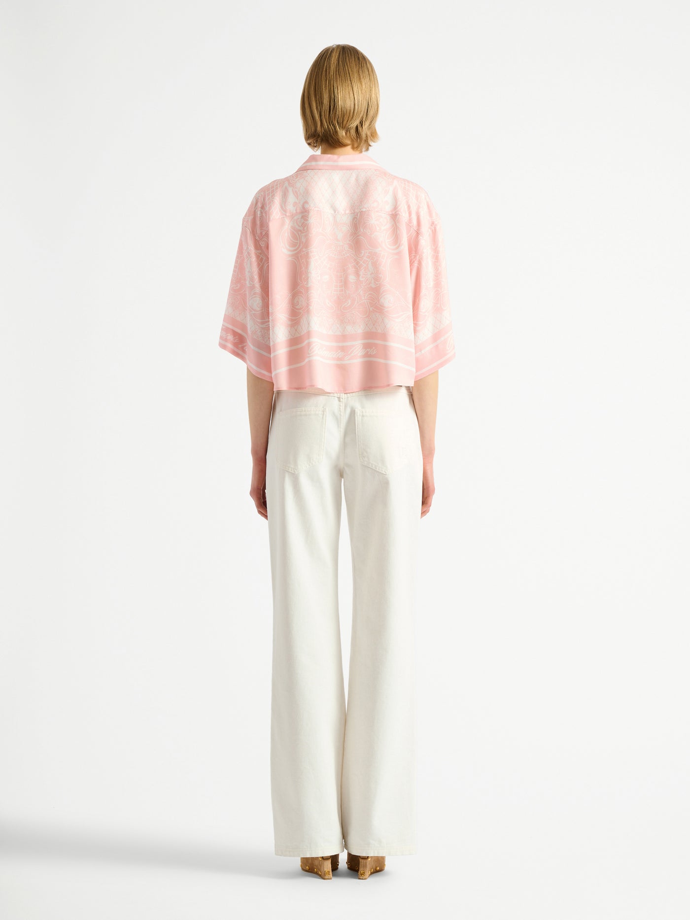 Printed Foulard pyjama shirt