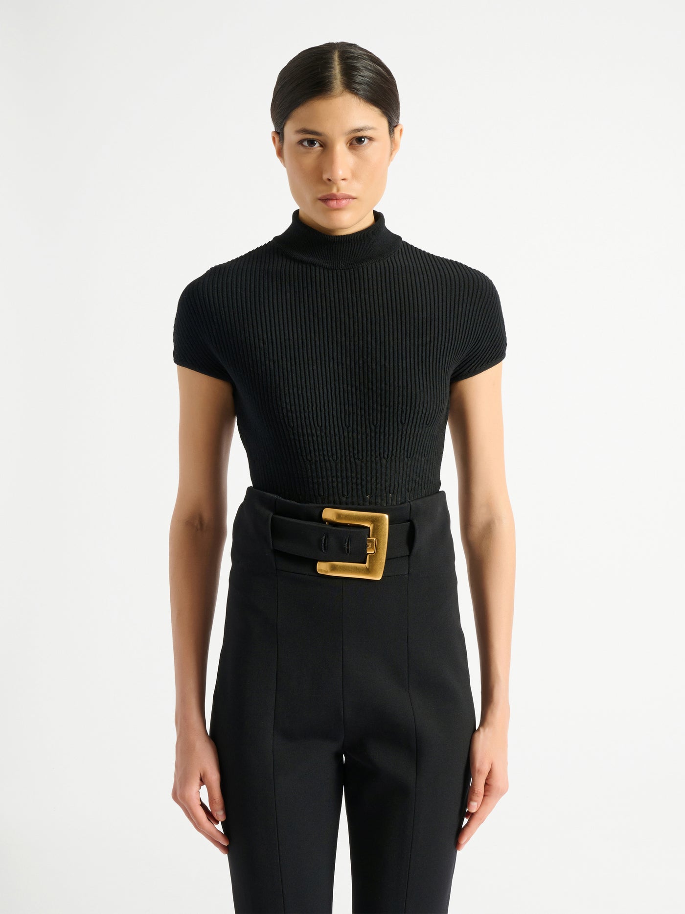 Ribbed knit bodysuit