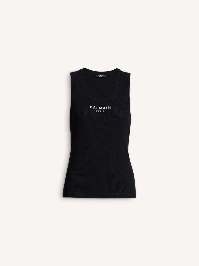 Débardeur brodé Balmain Paris