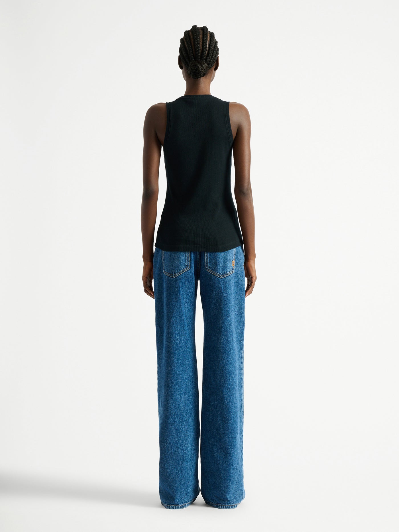 Balmain Paris embroidered vest top