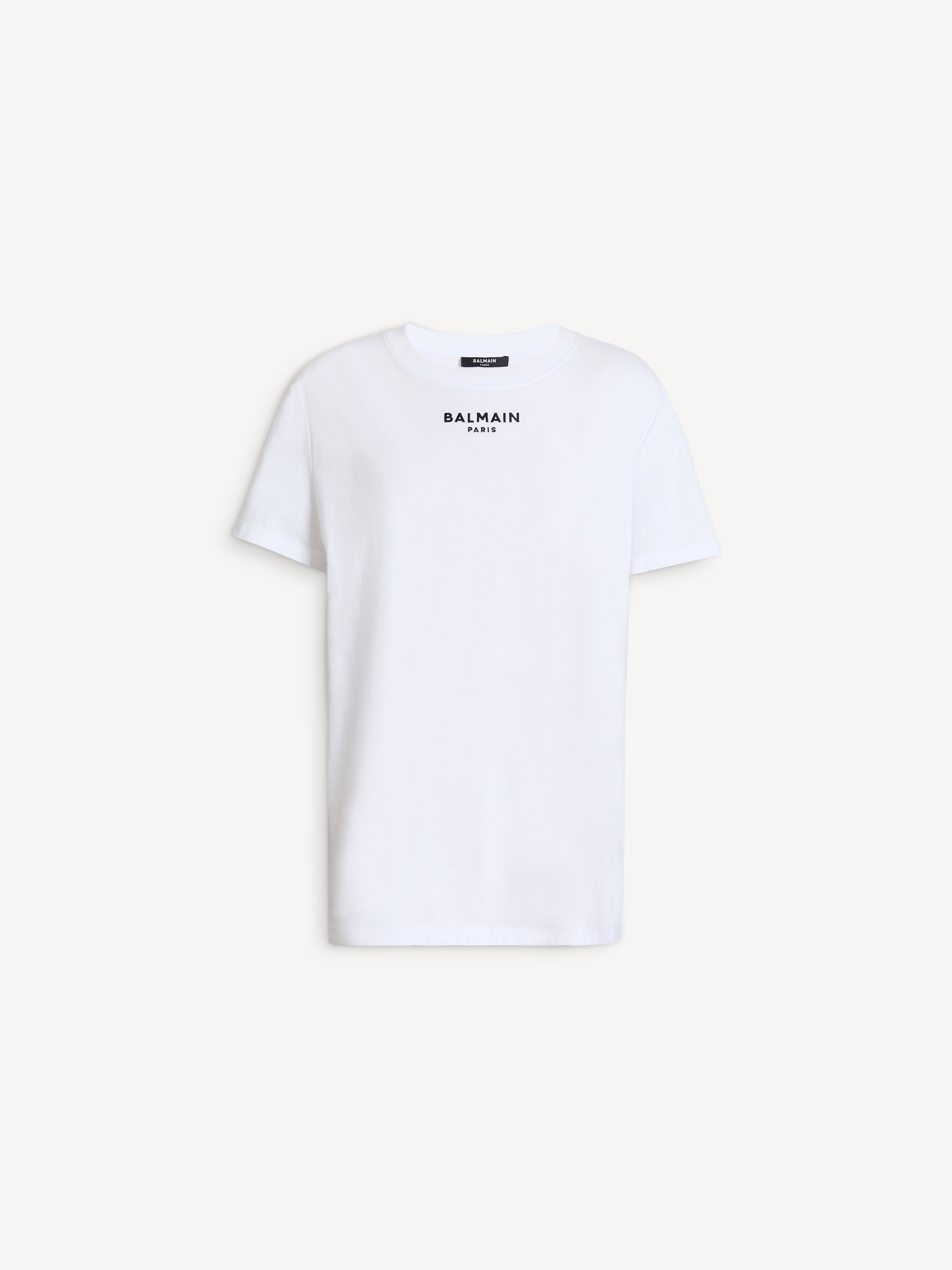 Embroidered Balmain Paris T-shirt white - Women | BALMAIN