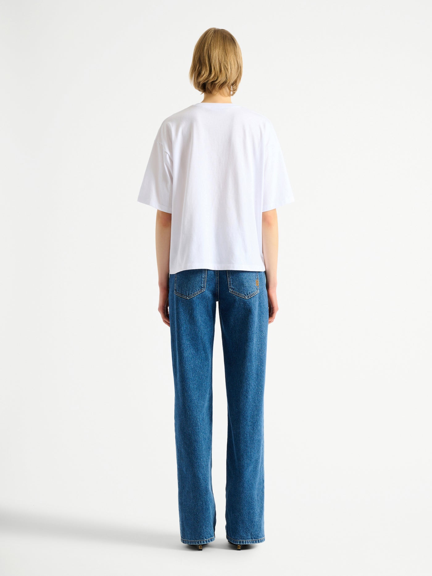 Printed Balmain Flower T-shirt