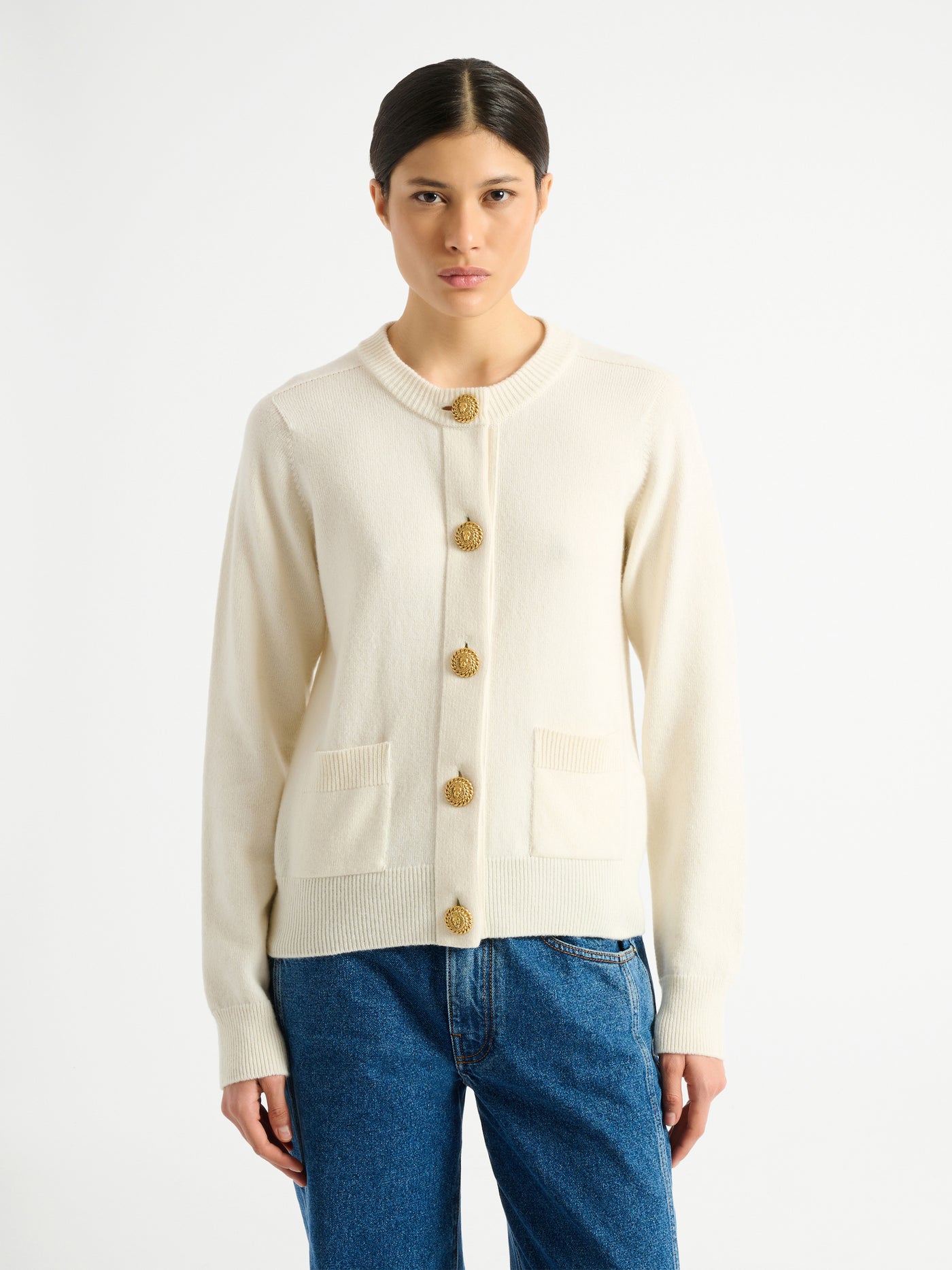 Eco-cashmere cardigan