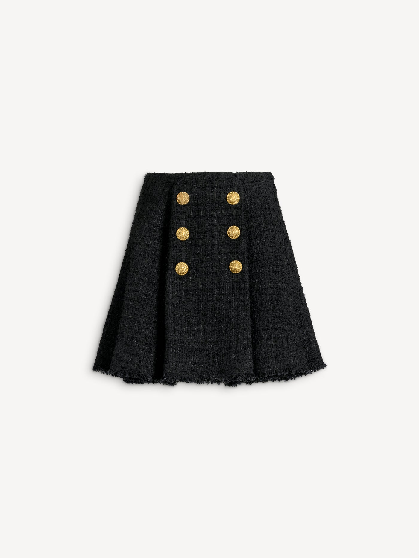 Flared tweed skirt