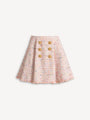 Flared tweed skirt